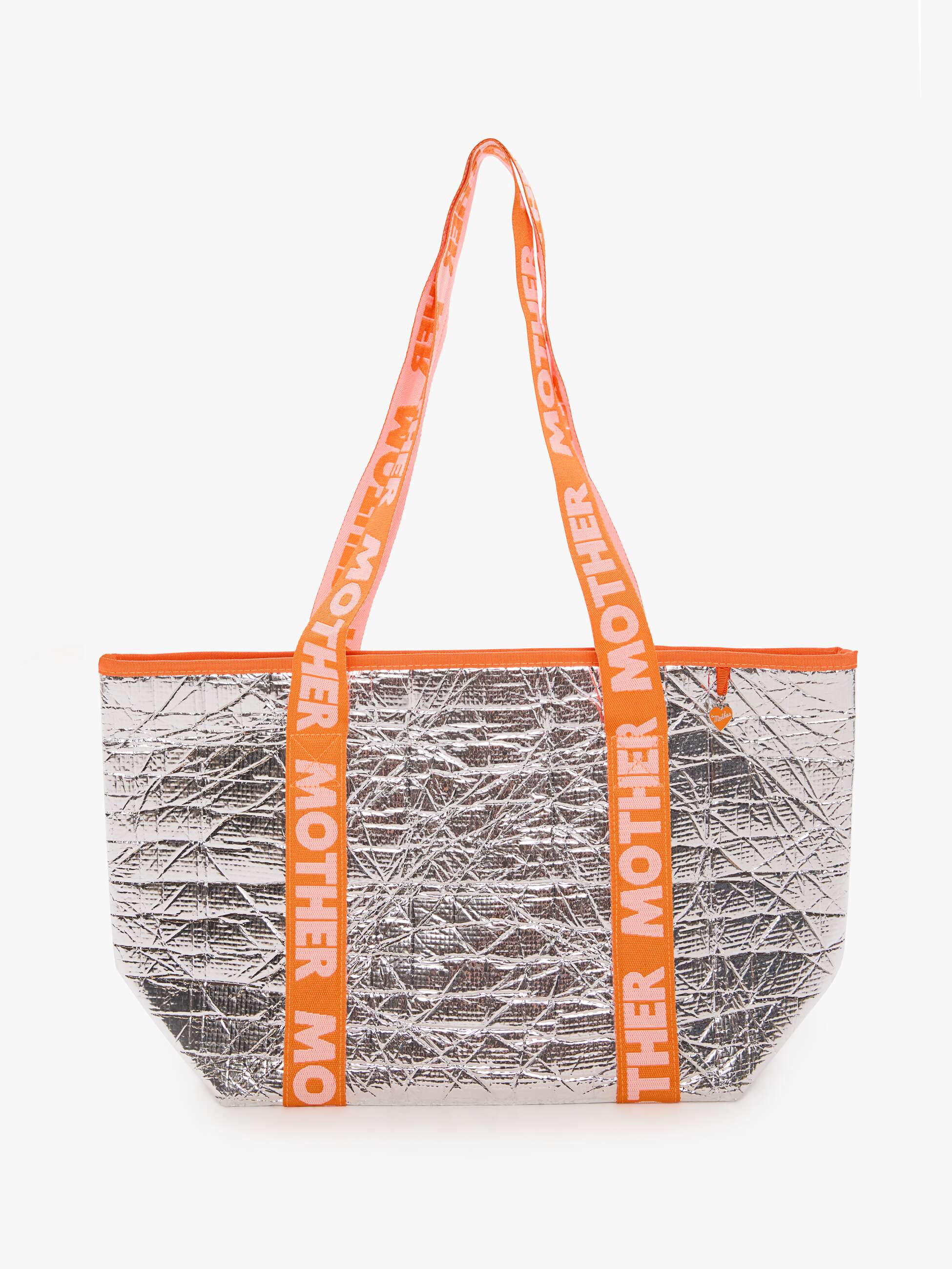 Women Thermal Tote Bag | Mother Denim Grey (Silver)