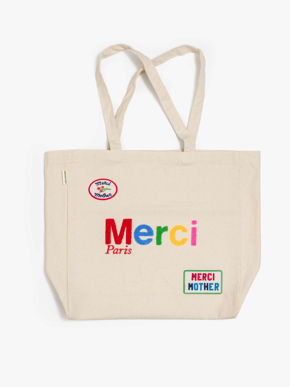 Women Merci x MOTHER Merci Tote | Mother Denim Ecru And Multi