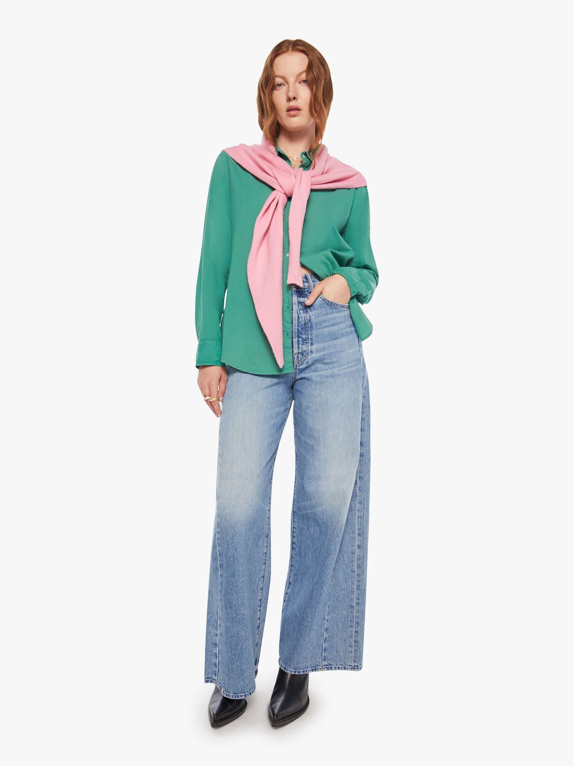 Women XI-LE PETIT SCARF GUMBALL | Mother Denim Pink