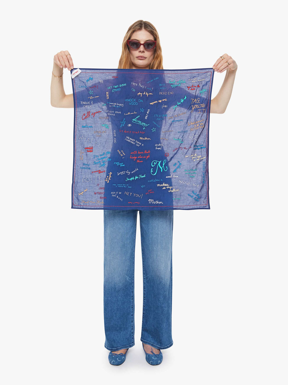 Women The Scarf It Down | Mother Denim Gibberish