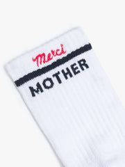 Women THE BABY STEPS MOTHER FUCKER MERCI | Mother Denim White