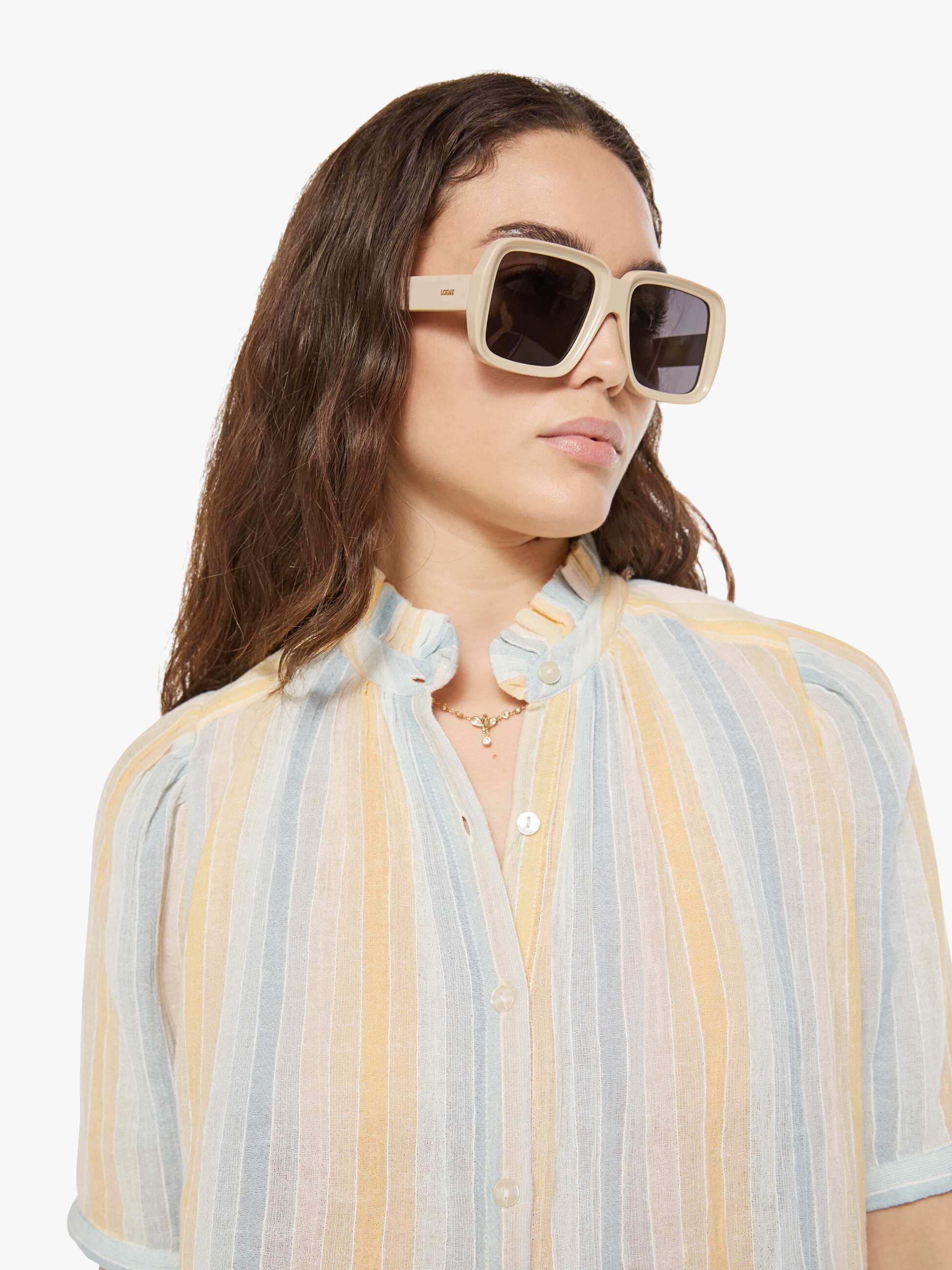 Brands Alix of Bohemia Winnie Shirt | Mother Denim SUNWASH STRIPE