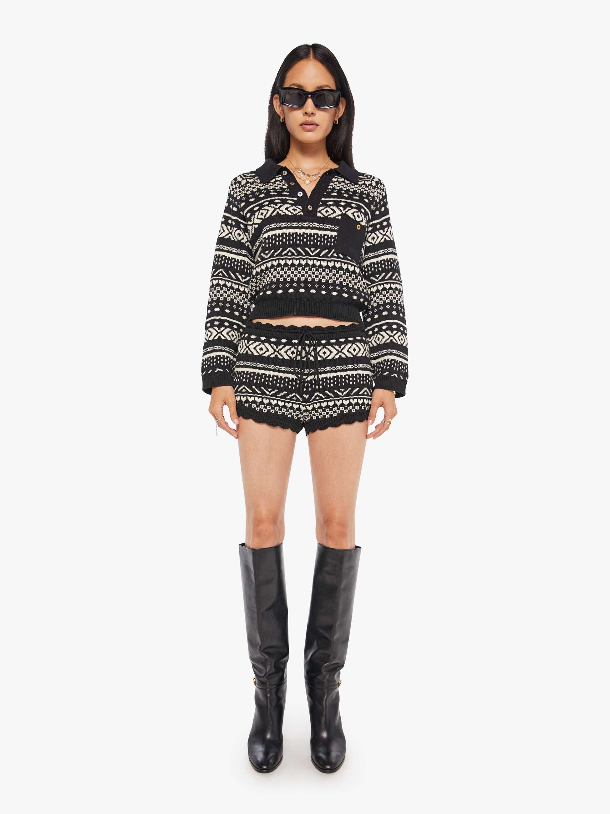 Brands Alix Of Bohemia Liza Top | Mother Denim BLACK MARBLE