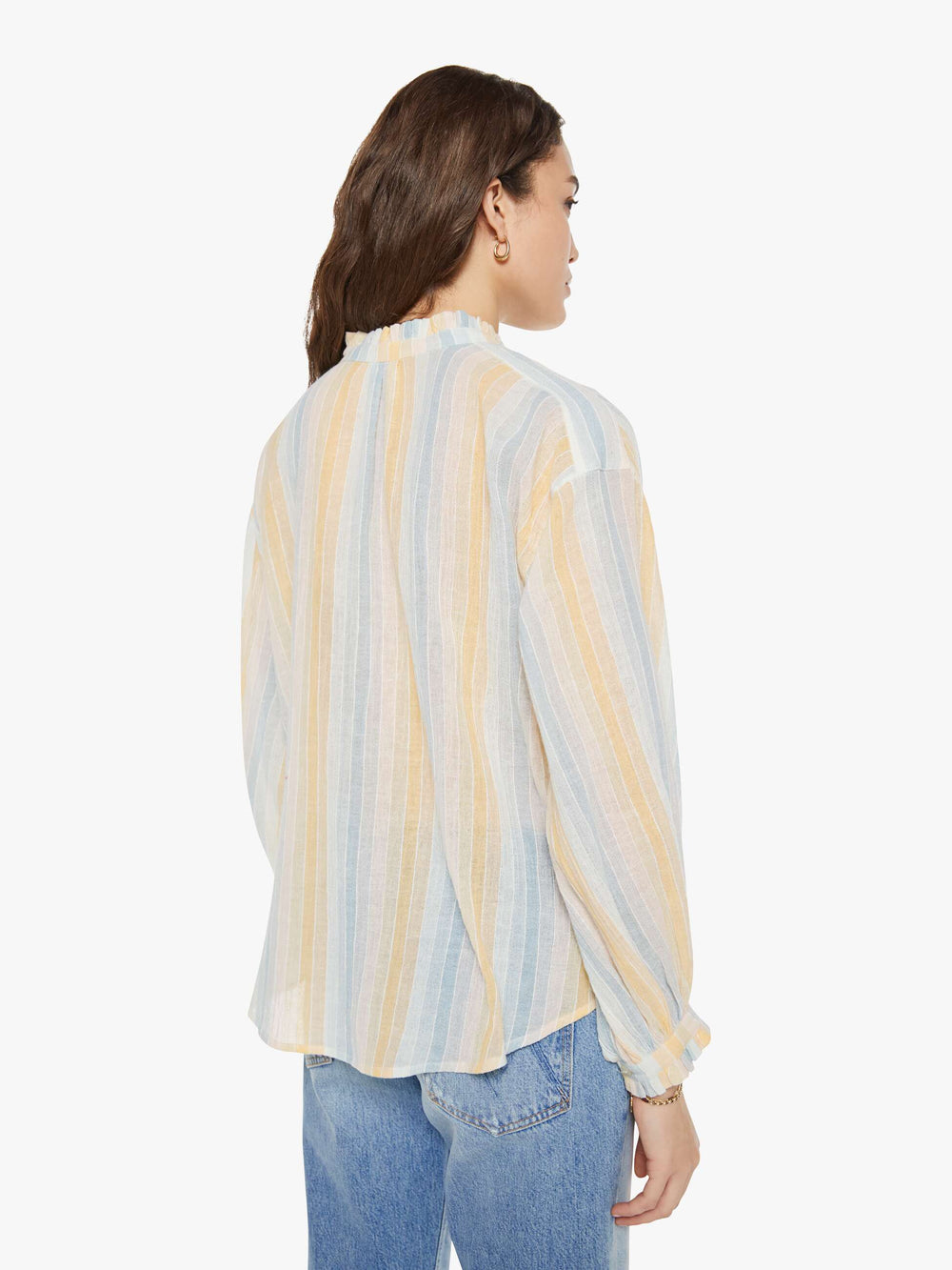 Brands Alix of Bohemia Poet Blouse | Mother Denim SUNWASH STRIPE