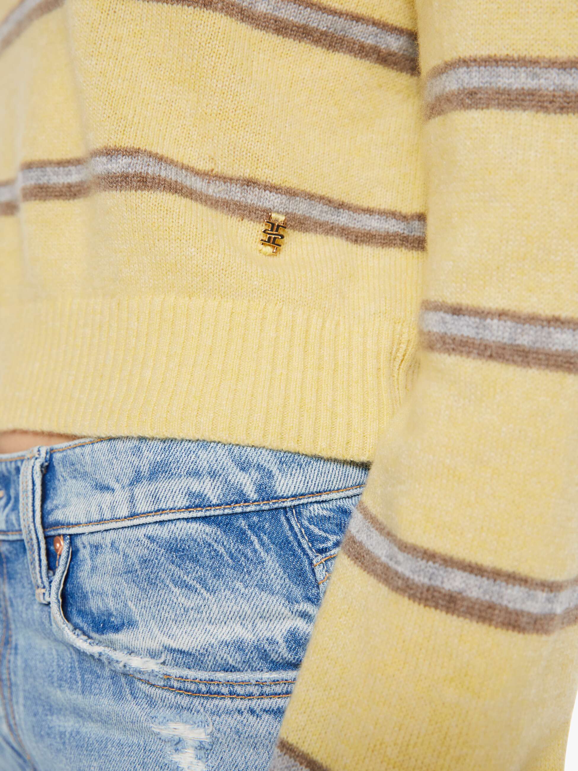 Brands Eterne Barrett Sweater | Mother Denim BUTTER STRIPE