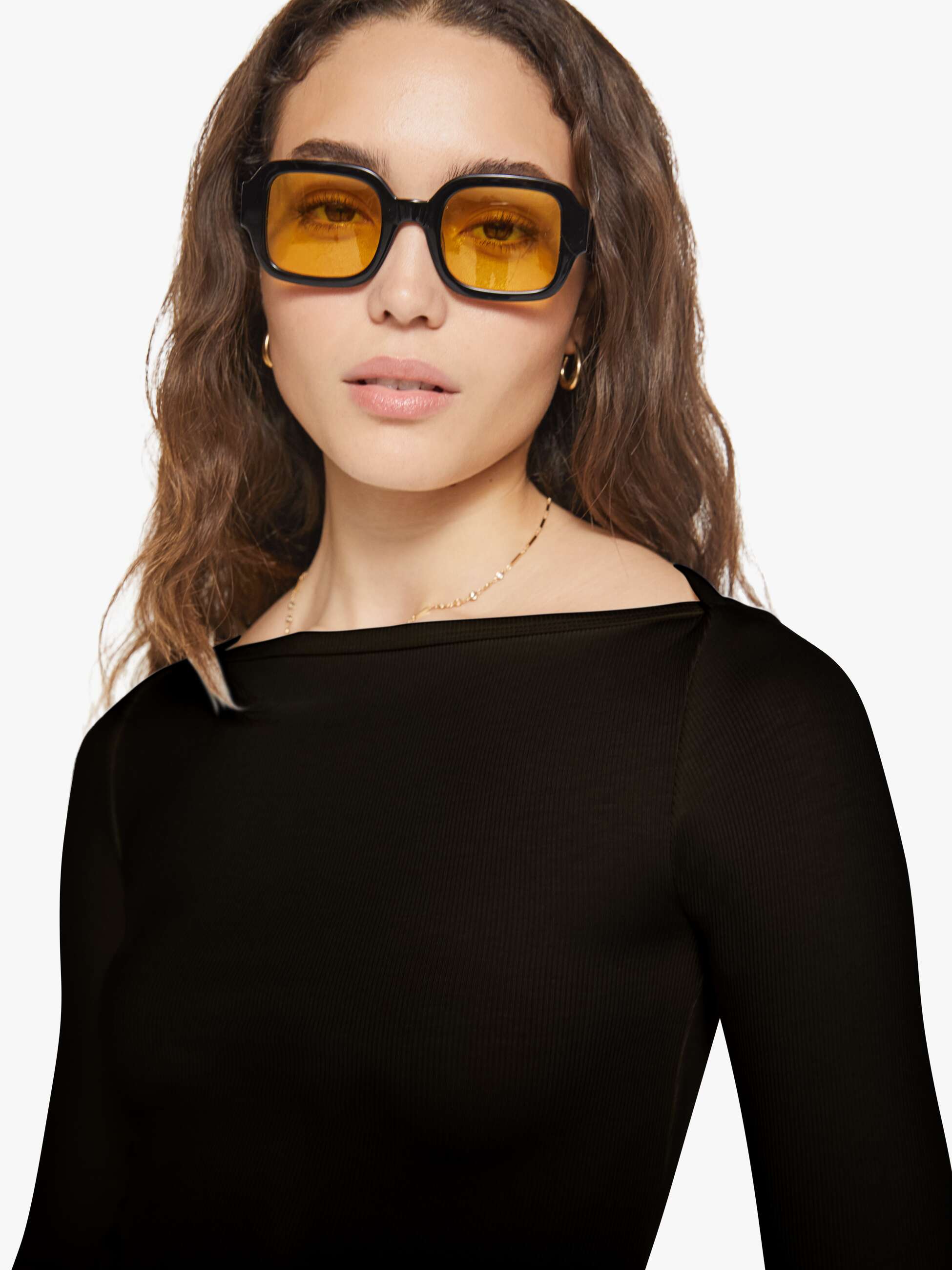 Brands Eterne Long Sleeve Boatneck Top | Mother Denim Black