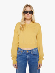 Brands Eterne Cropped V-Neck Sweatshirt | Mother Denim Beige (Khaki)