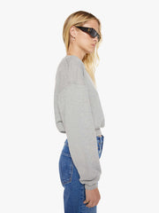 Brands Eterne Cropped Crewneck Sweatshirt | Mother Denim Grey (Open)