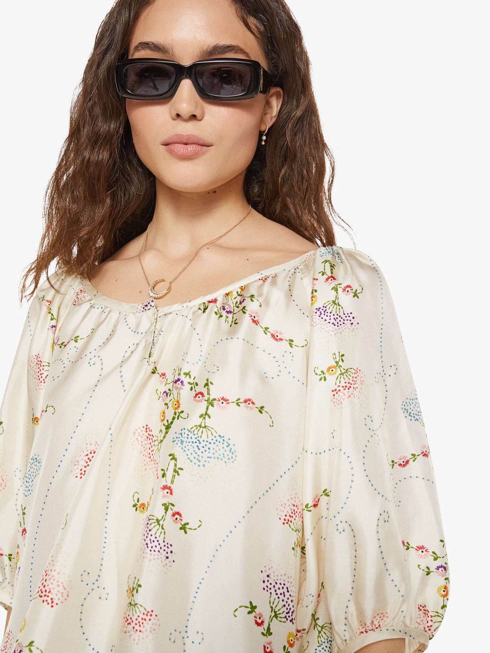 Brands La Prestic Ouiston Moisson Top | Mother Denim BRODERIE ECRU