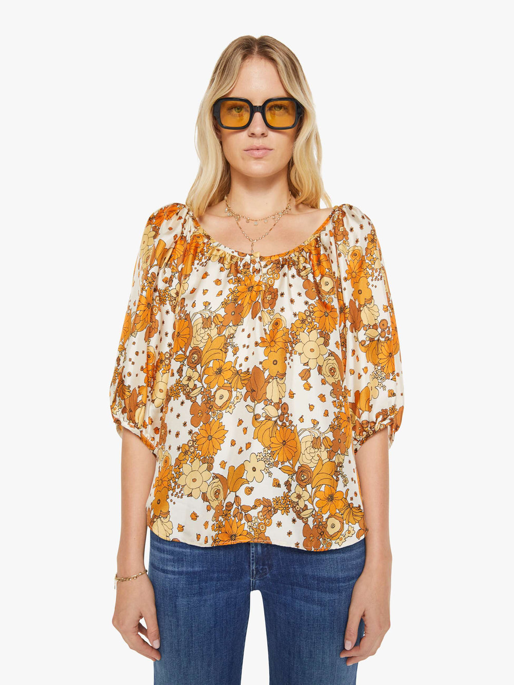 Brands La Prestic Ouiston Moisson Top | Mother Denim FLOWER POWER