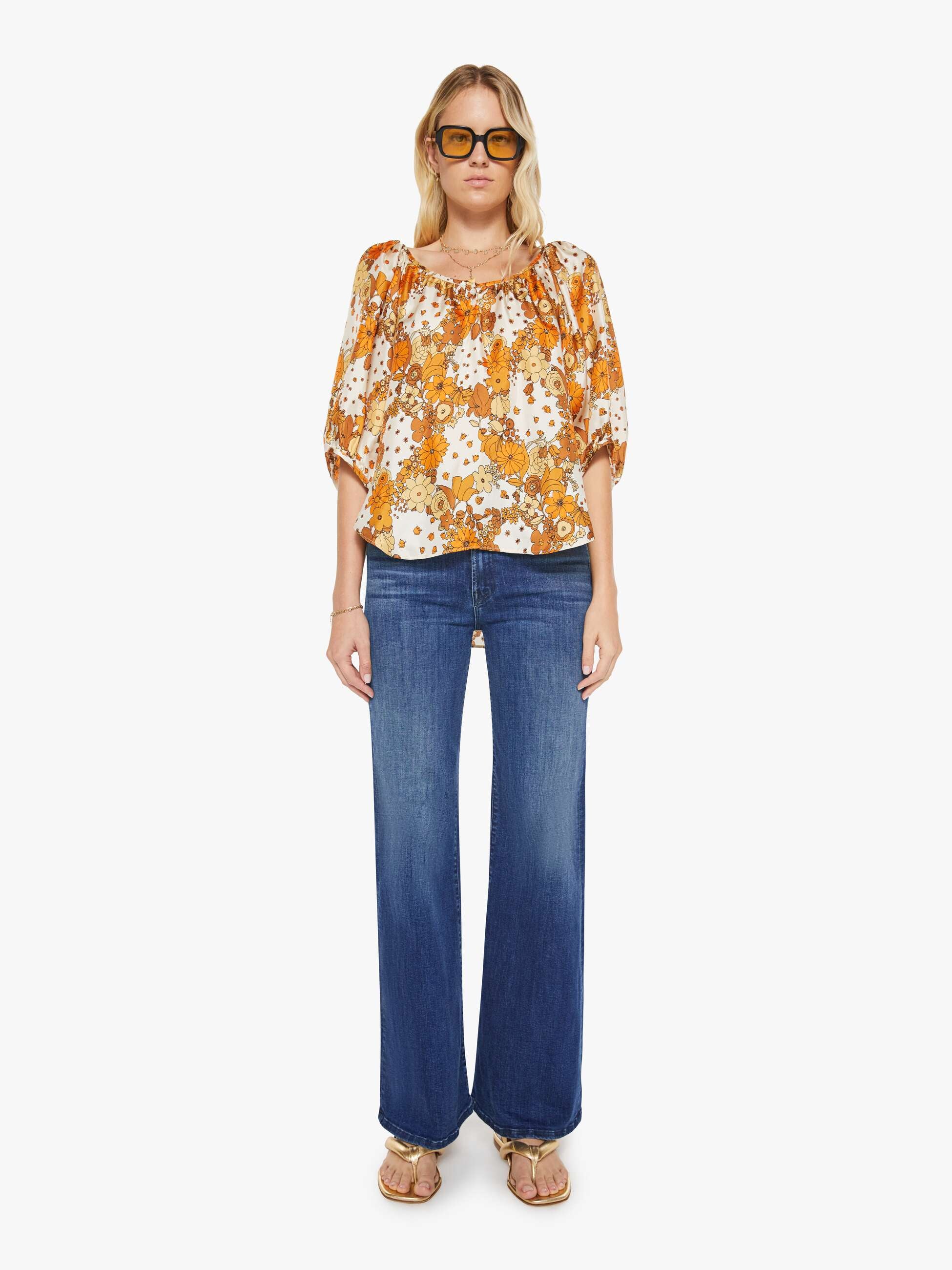 Brands La Prestic Ouiston Moisson Top | Mother Denim FLOWER POWER