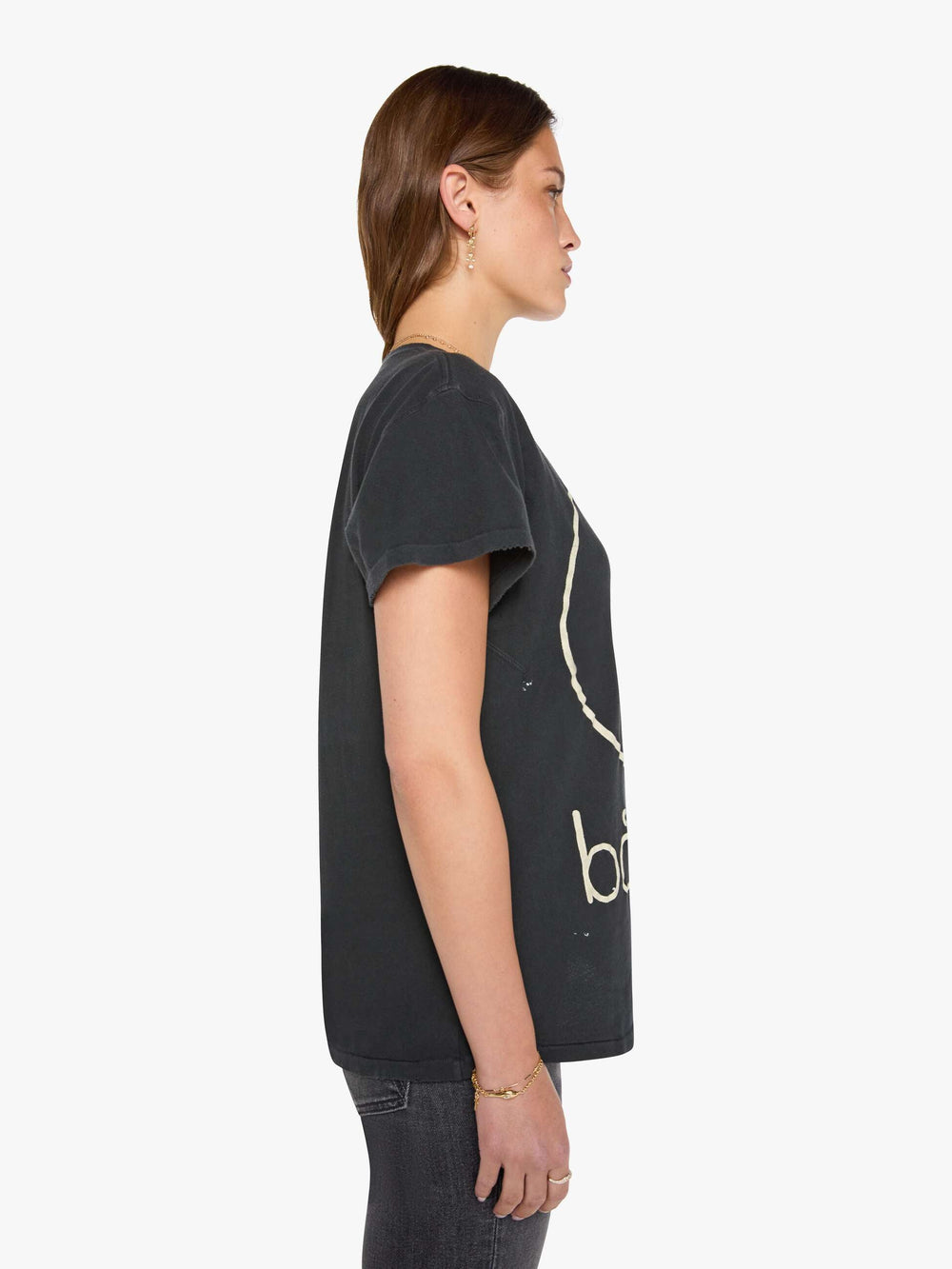 Brands MadeWorn Bauhaus Tee | Mother Denim Black (Charcoal)