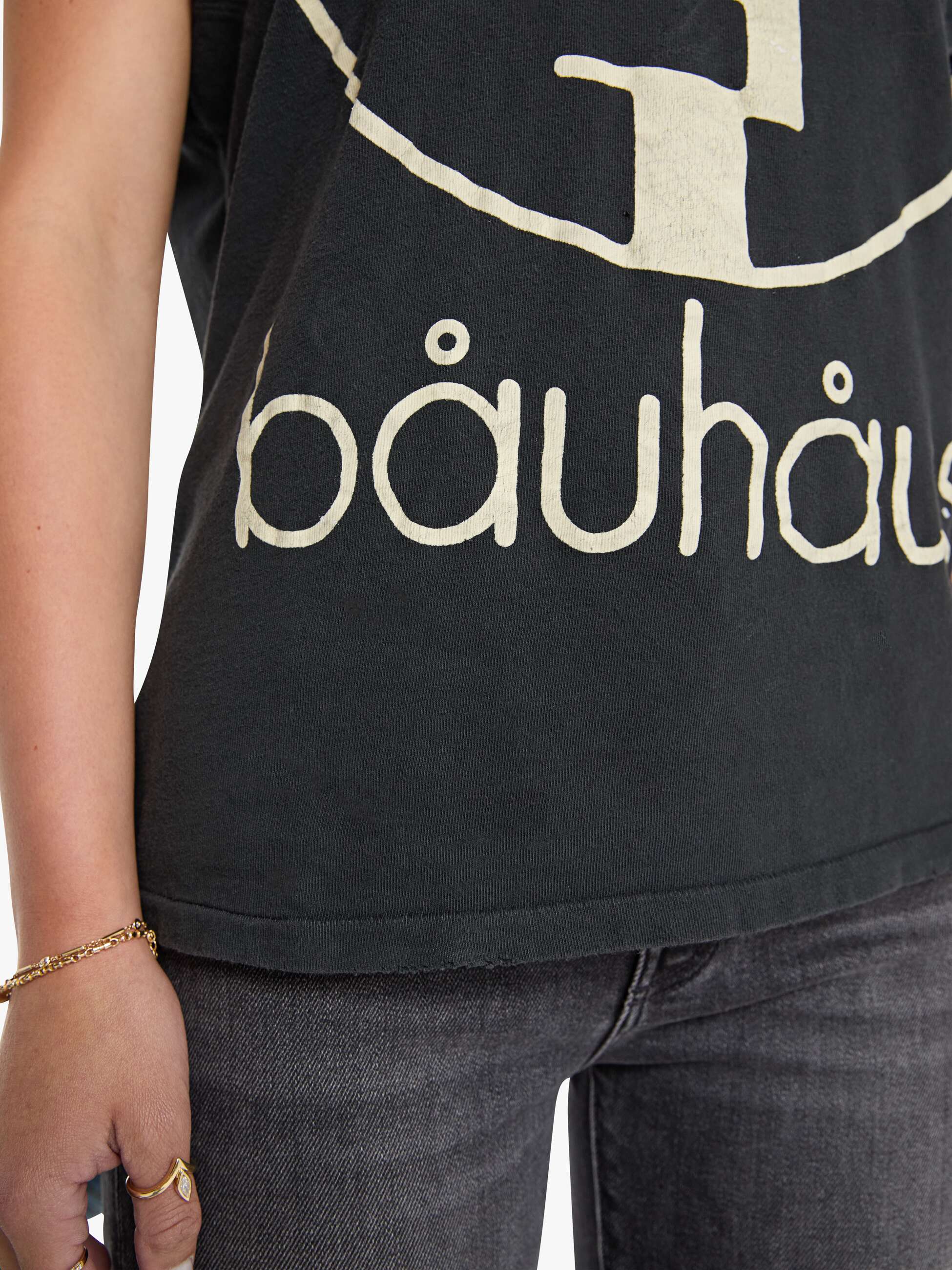 Brands MadeWorn Bauhaus Tee | Mother Denim Black (Charcoal)