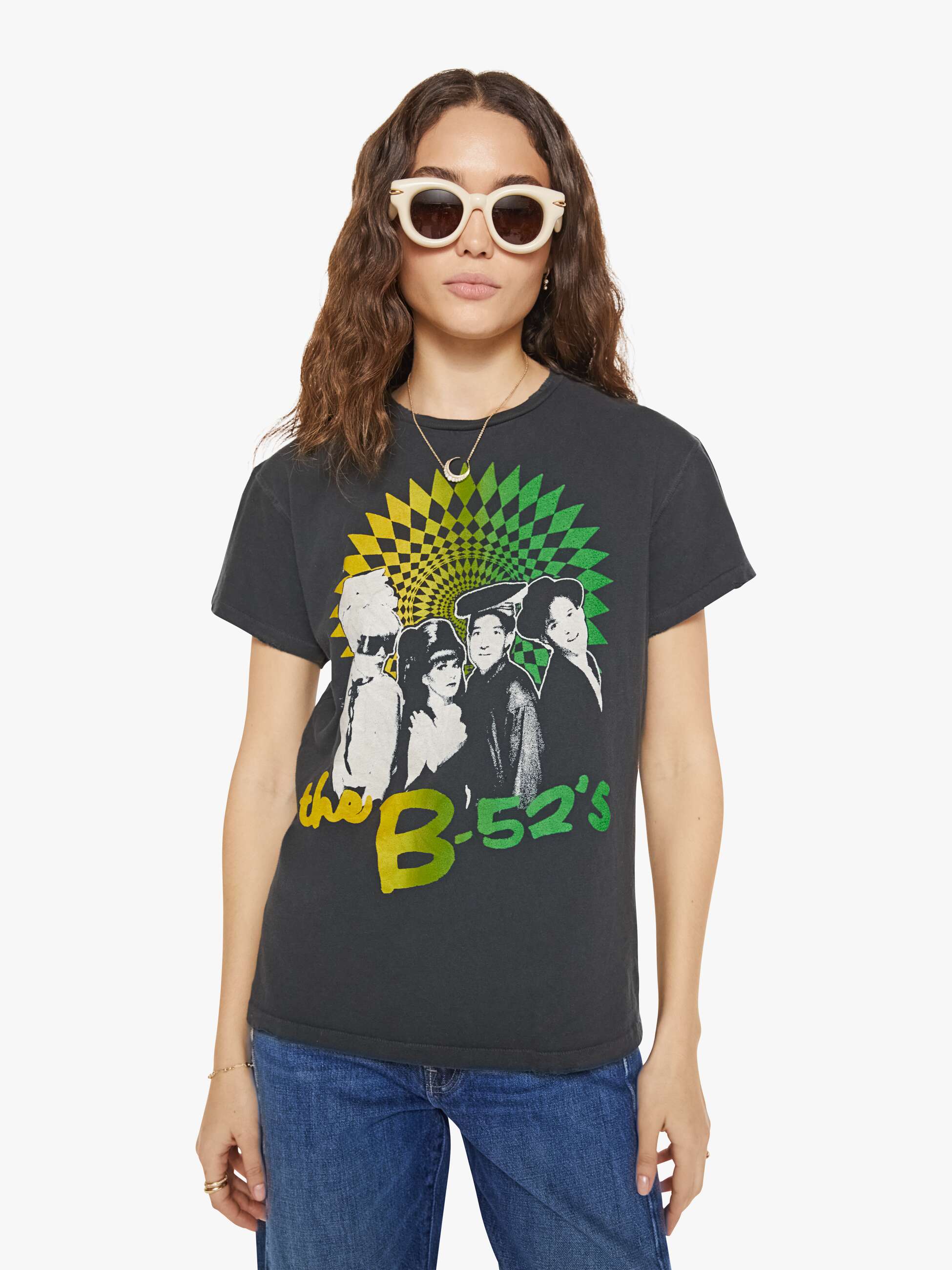 Brands MadeWorn B52S Tee | Mother Denim Black (Charcoal)