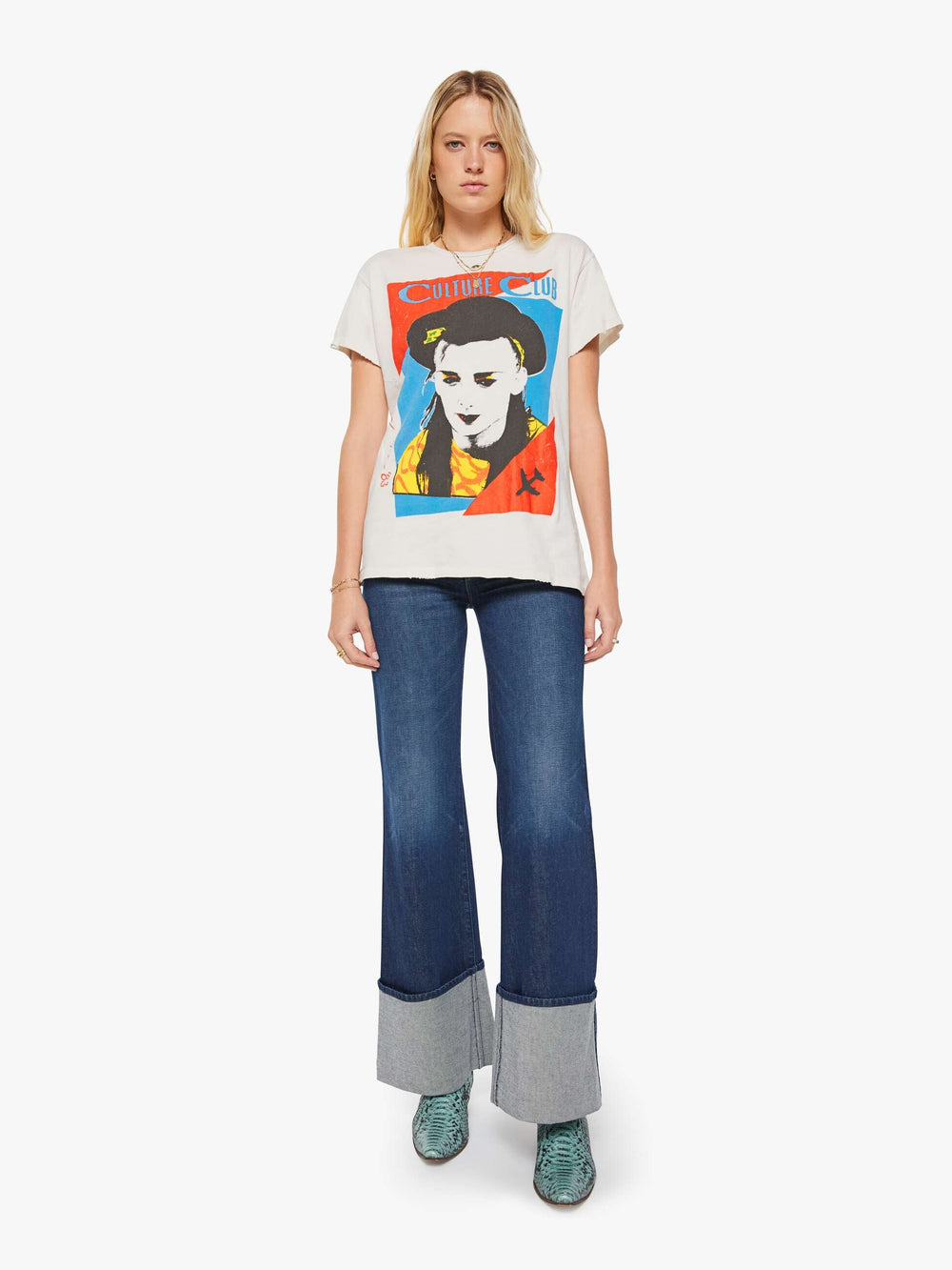 Brands MadeWorn Culture Club Tee | Mother Denim White (Natural)