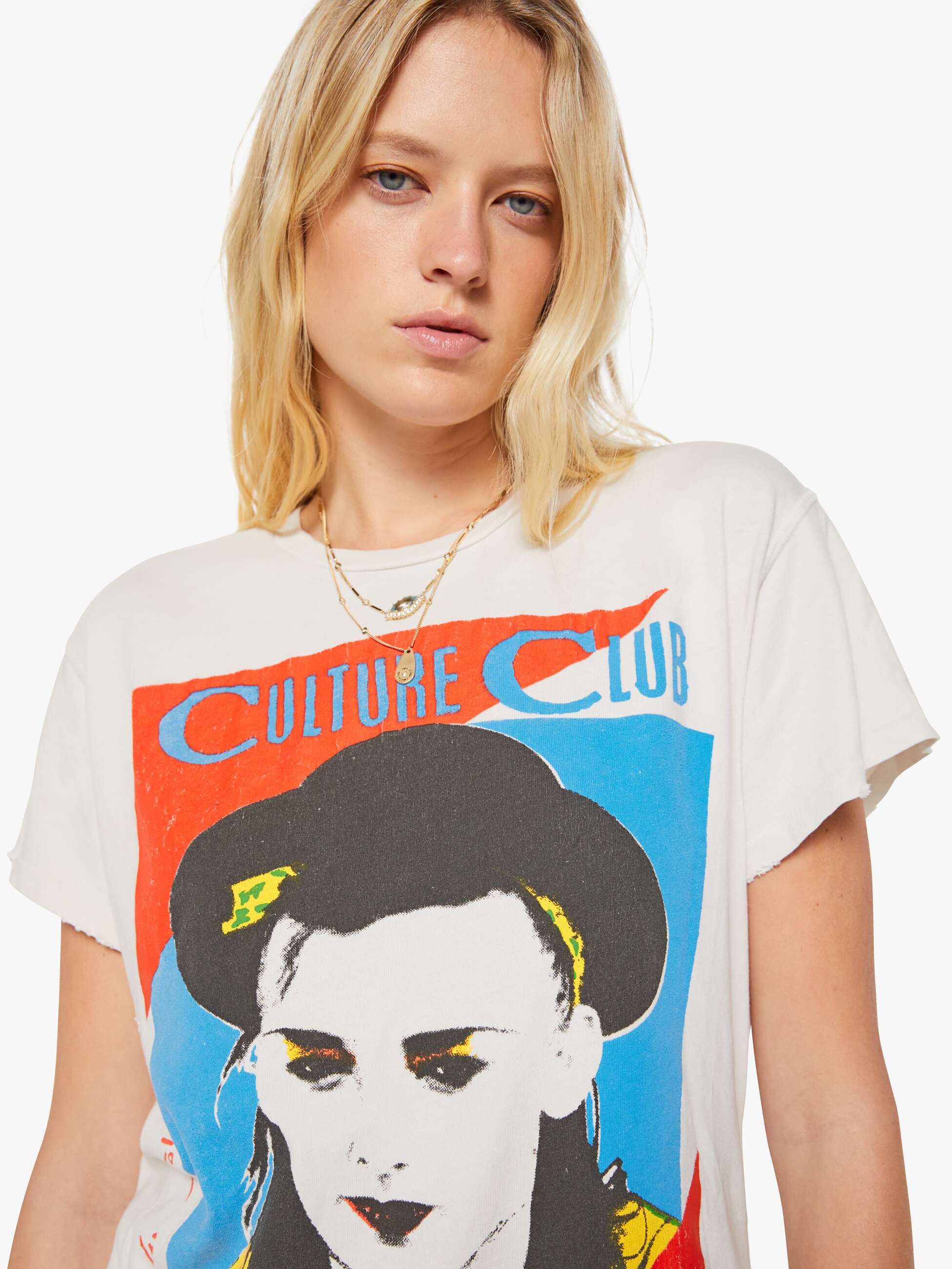 Brands MadeWorn Culture Club Tee | Mother Denim White (Natural)