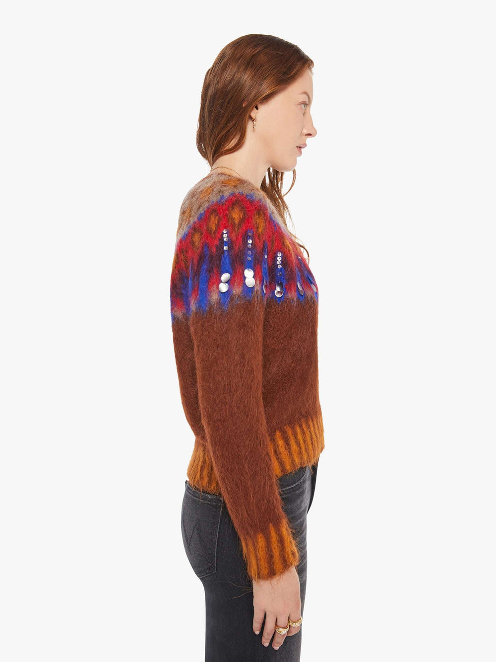 Brands Maria Cher Brookside Creek Sweater | Mother Denim BRICK