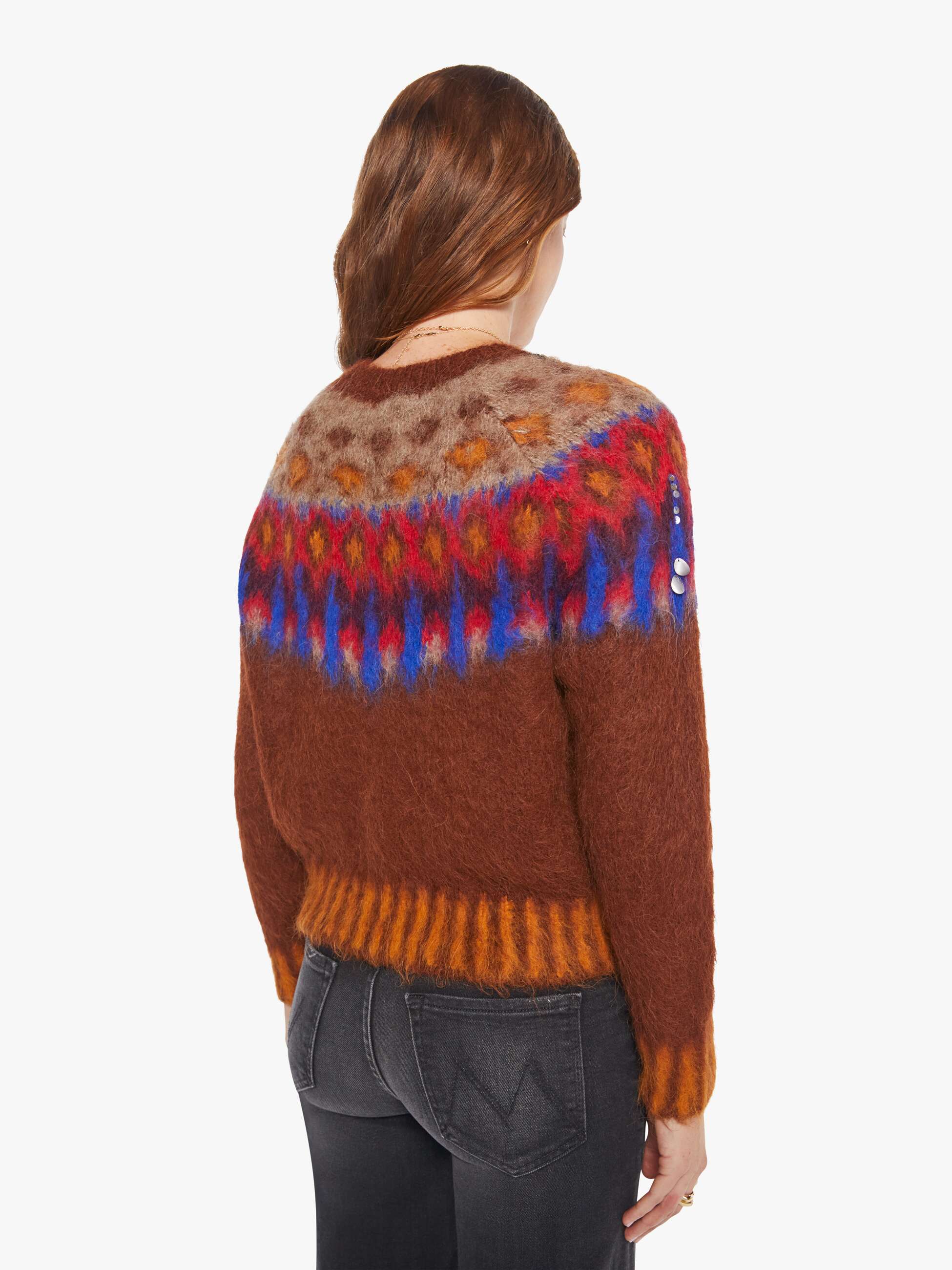 Brands Maria Cher Brookside Creek Sweater | Mother Denim BRICK