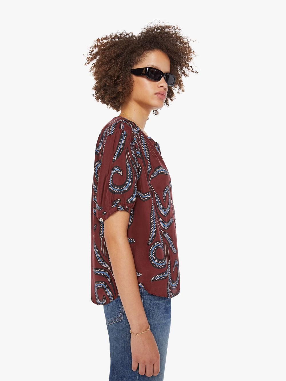 Brands Natalie Martin Violet Top | Mother Denim FEATHER BORDEAUX