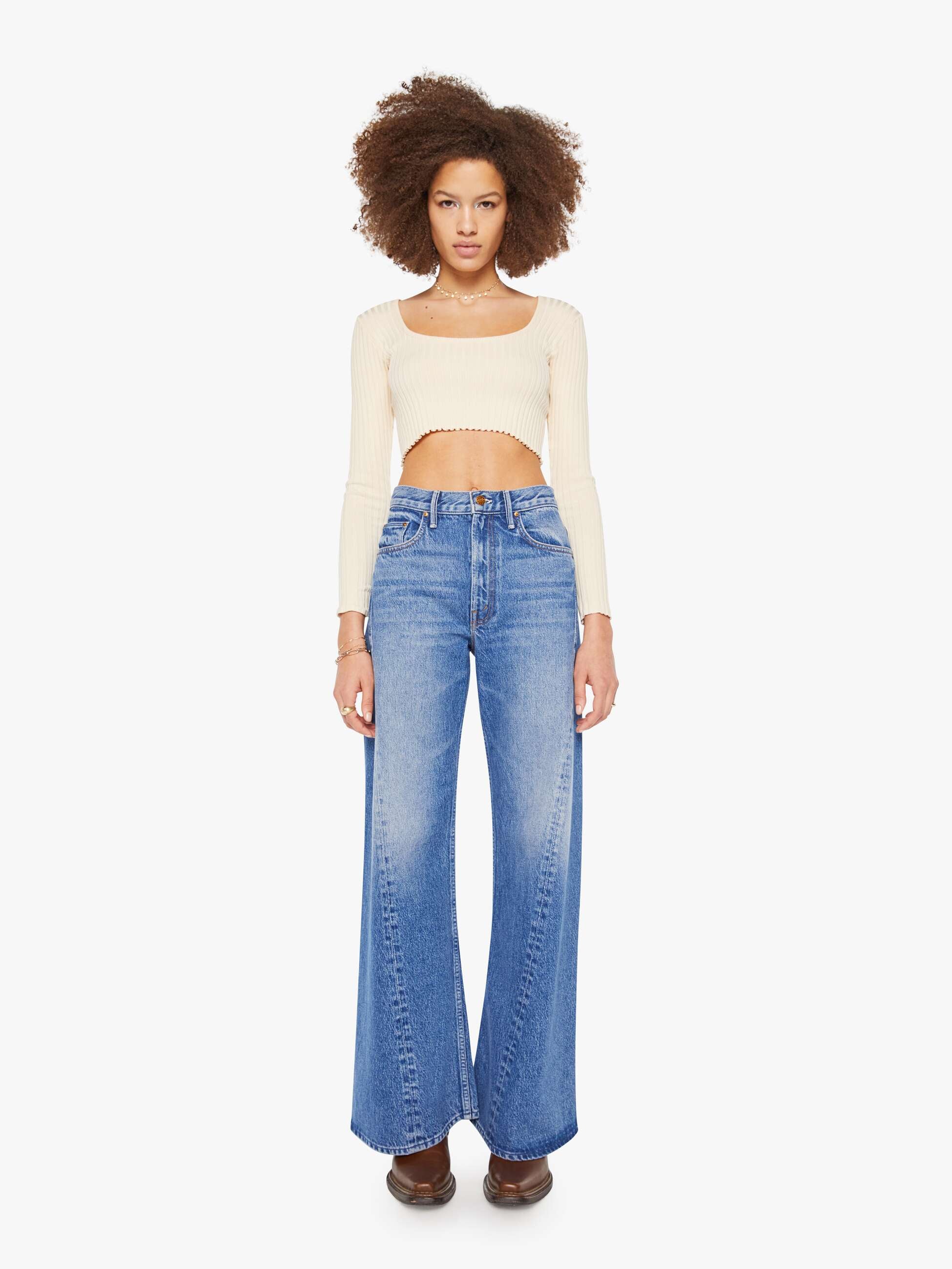 Brands Natalie Martin Violet Top | Mother Denim VINTAGE FLOWERS SLATE