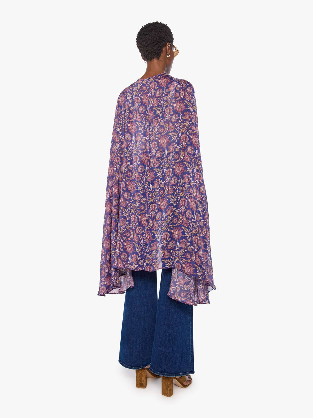 Brands Natalie Martin Karis Long Cape | Mother Denim ARTICHOKE MARINER