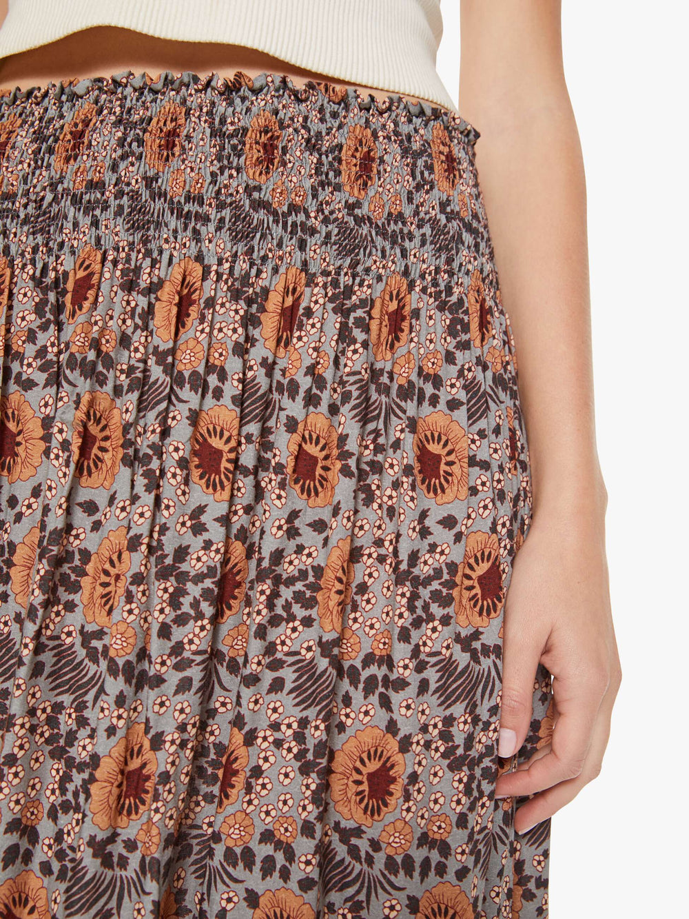 Brands Natalie Martin Bella Skirt | Mother Denim VINTAGE FLOWERS SLATE