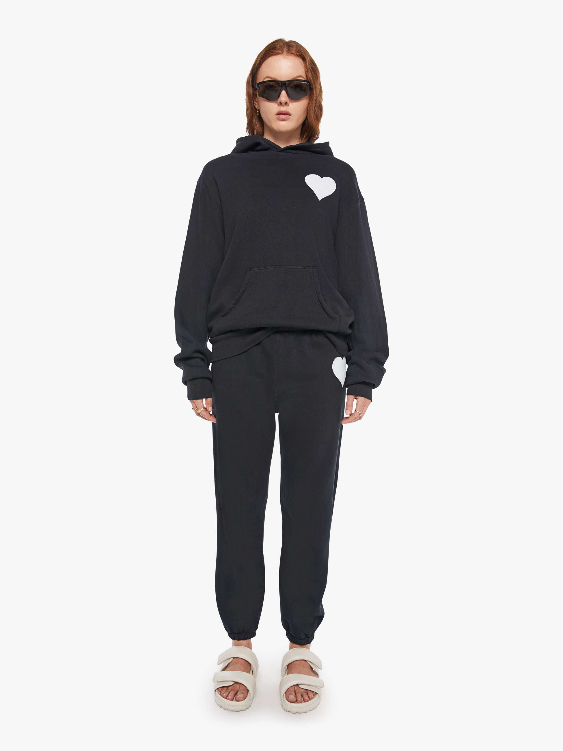 Brands SPRWMN Heart Sweatpant | Mother Denim Black