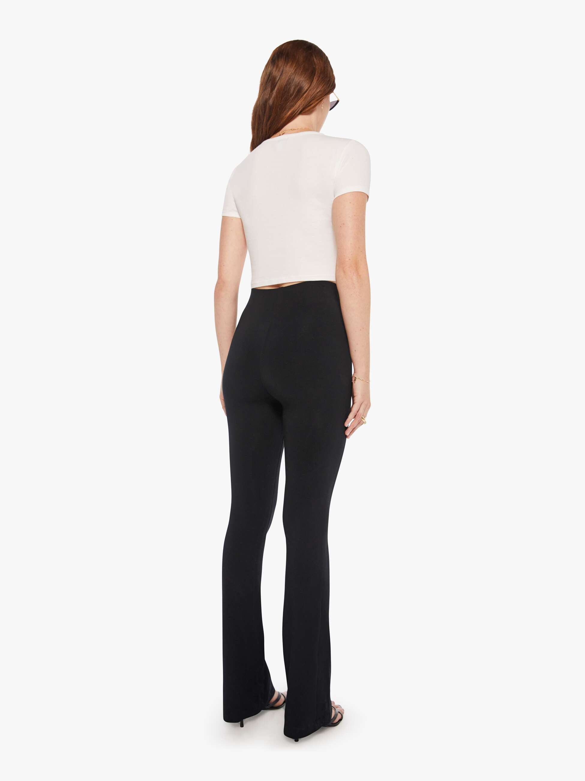 Brands SPRWMN MICRO FLARE BLACK | Mother Denim Black