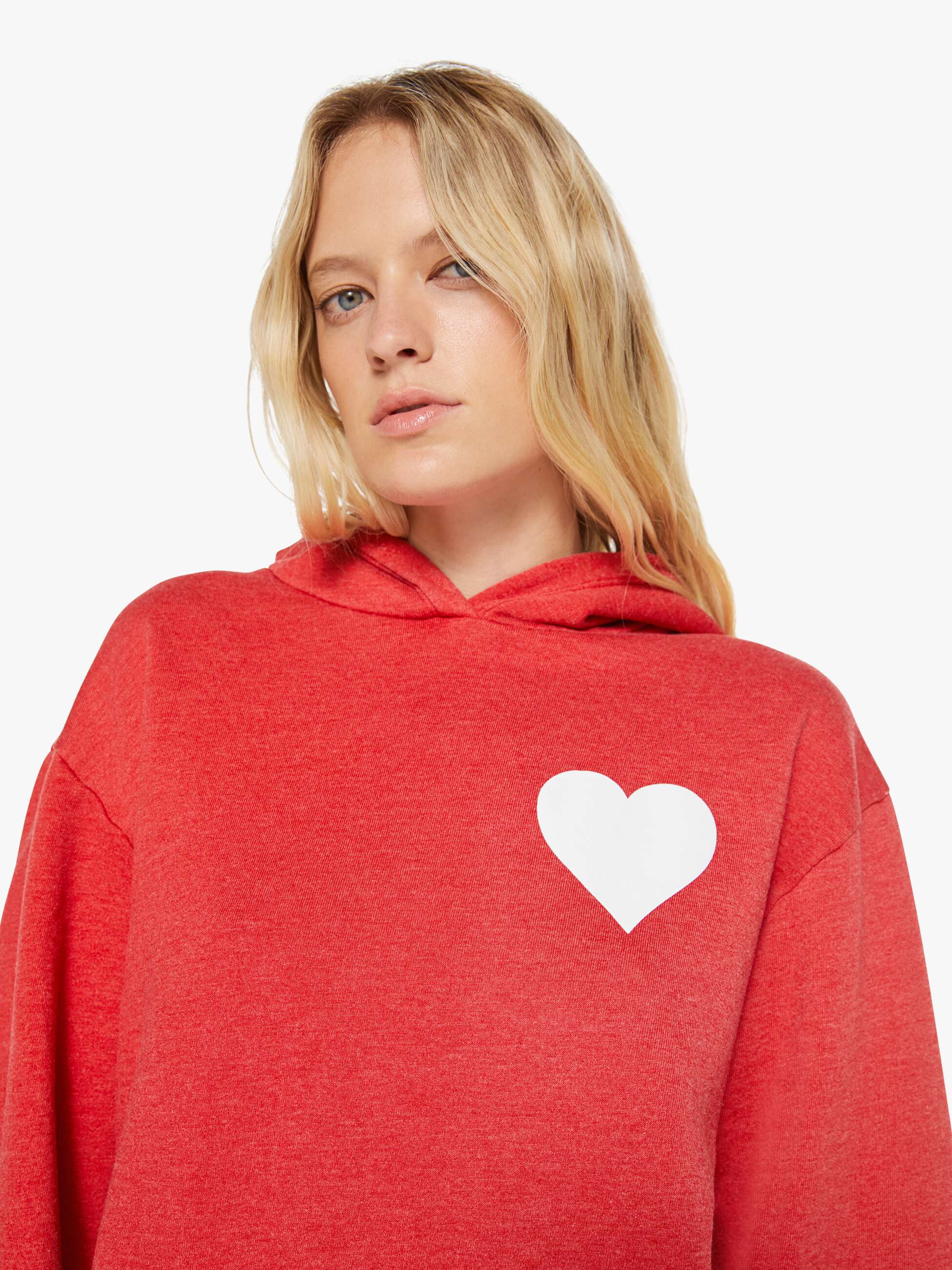 Brands SPRWMN Heart Hoodie | Mother Denim Red