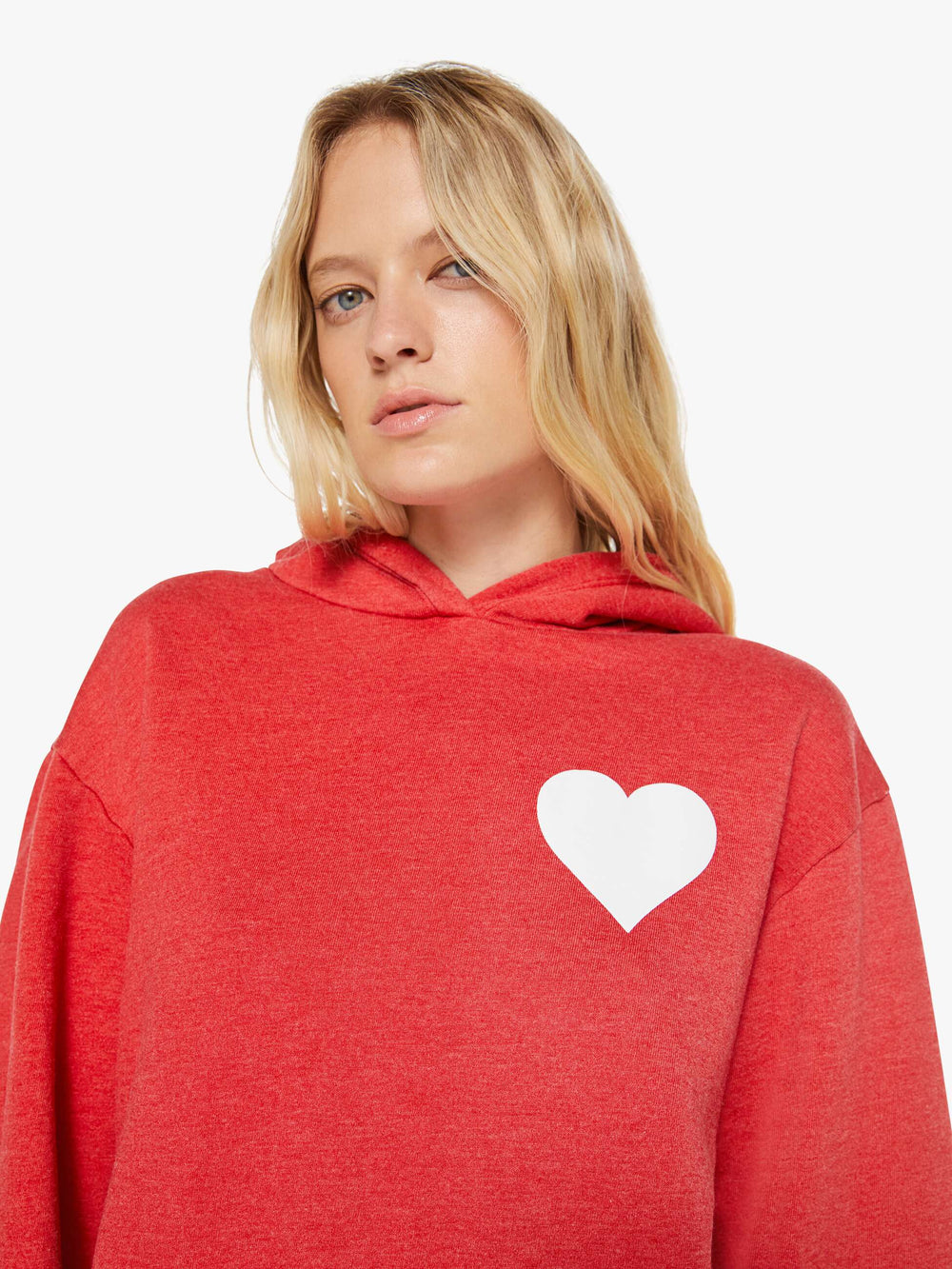 Brands SPRWMN Heart Hoodie | Mother Denim Red