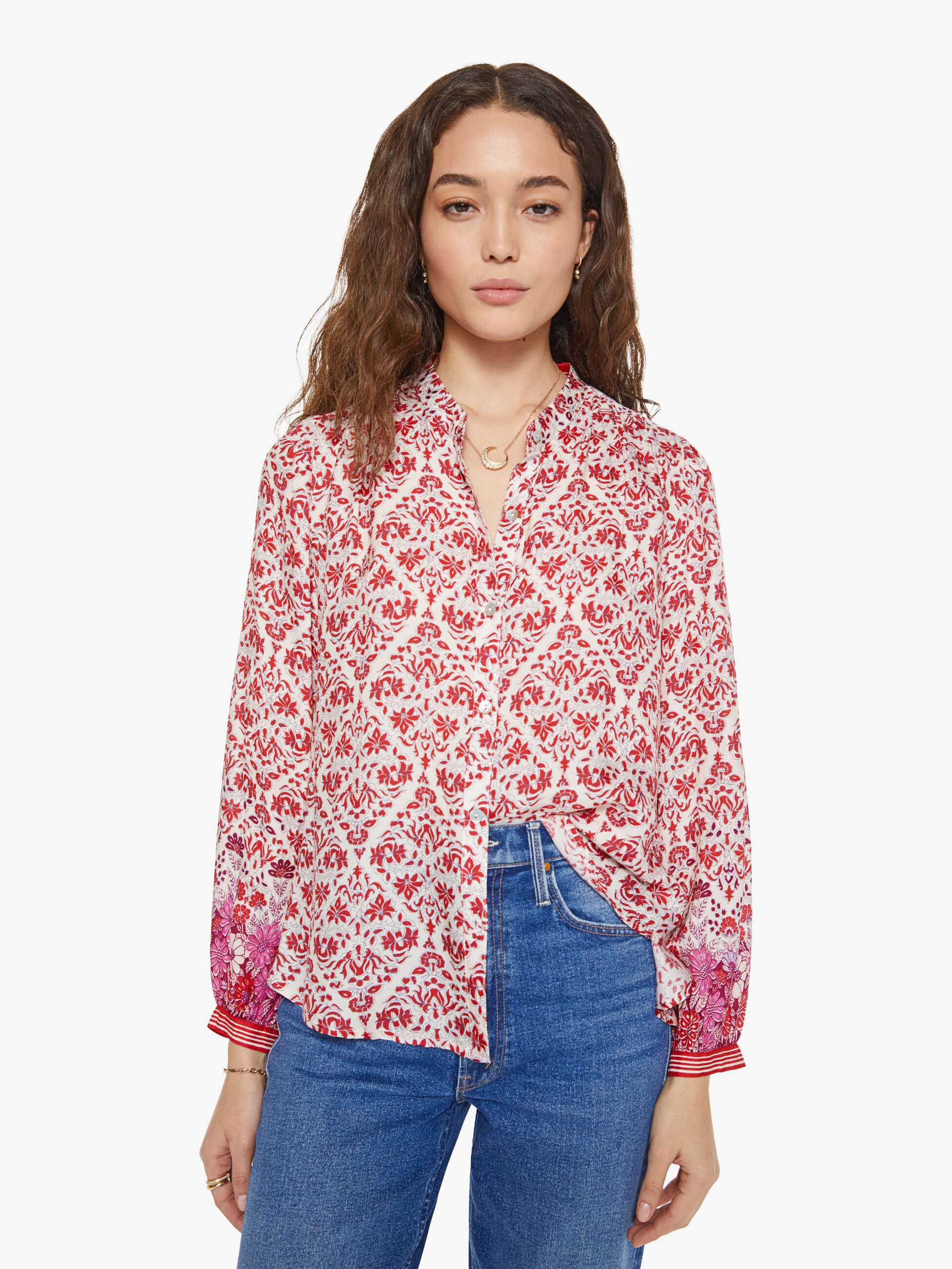 Brands XiRENA Faye Shirt | Mother Denim CRUSHBERRY