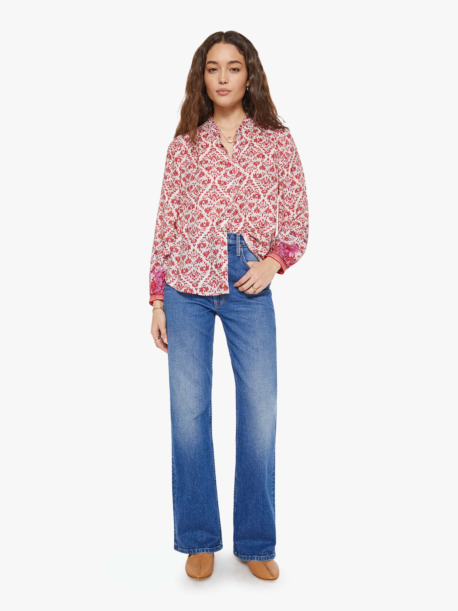 Brands XiRENA Faye Shirt | Mother Denim CRUSHBERRY