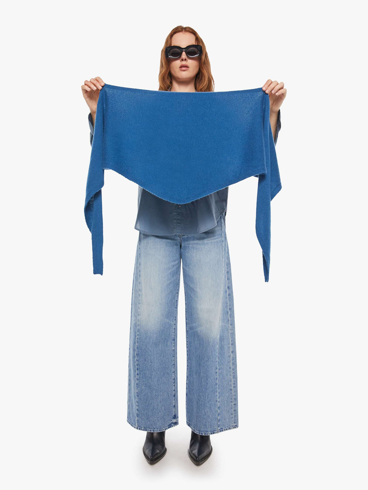 Brands XiRENA Le Petit Scarf | Mother Denim Blue (Turquoise-Aqua)