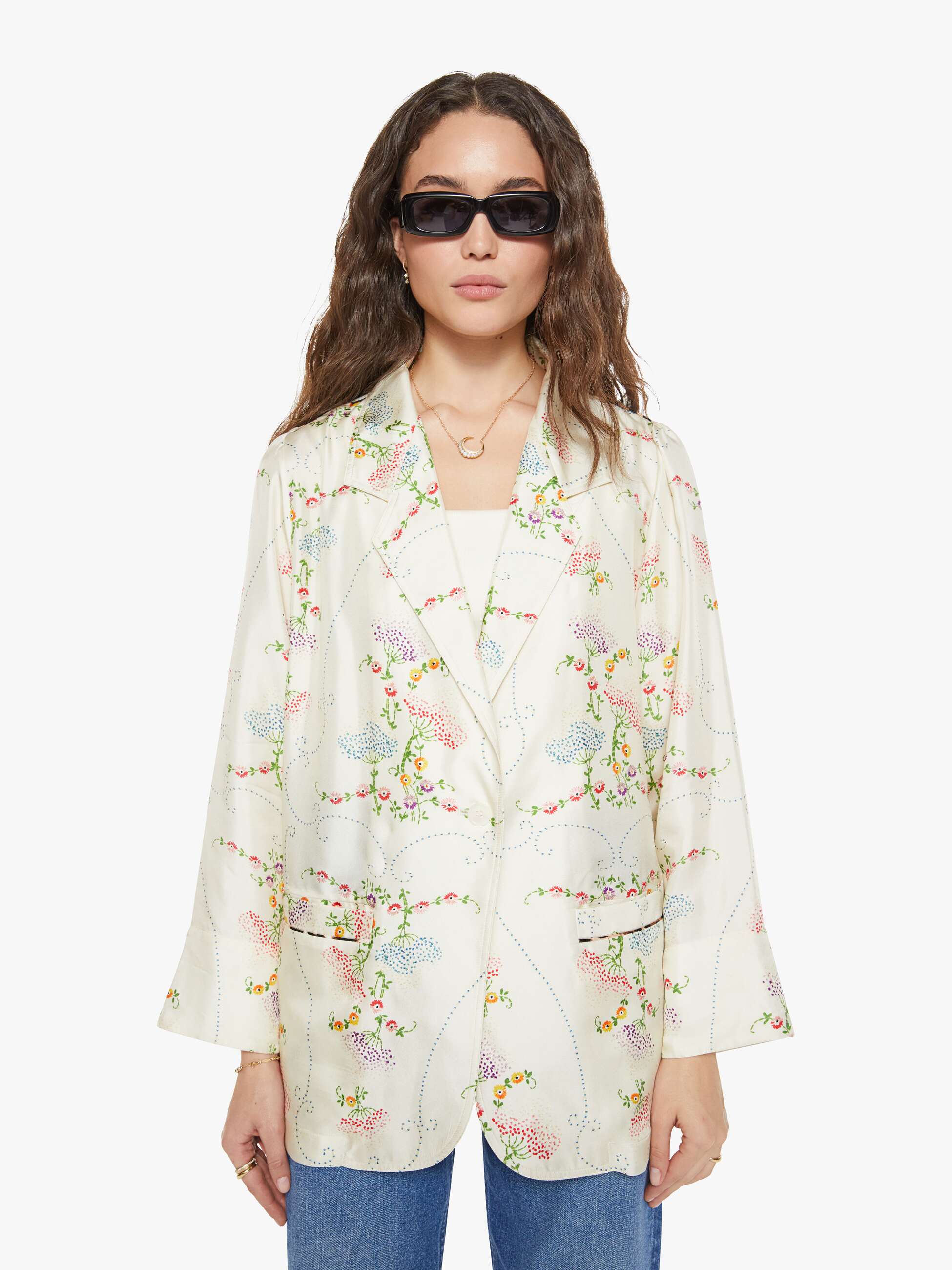 Brands La Prestic Ouiston Elichou Blazer | Mother Denim BRODERIE ECRU