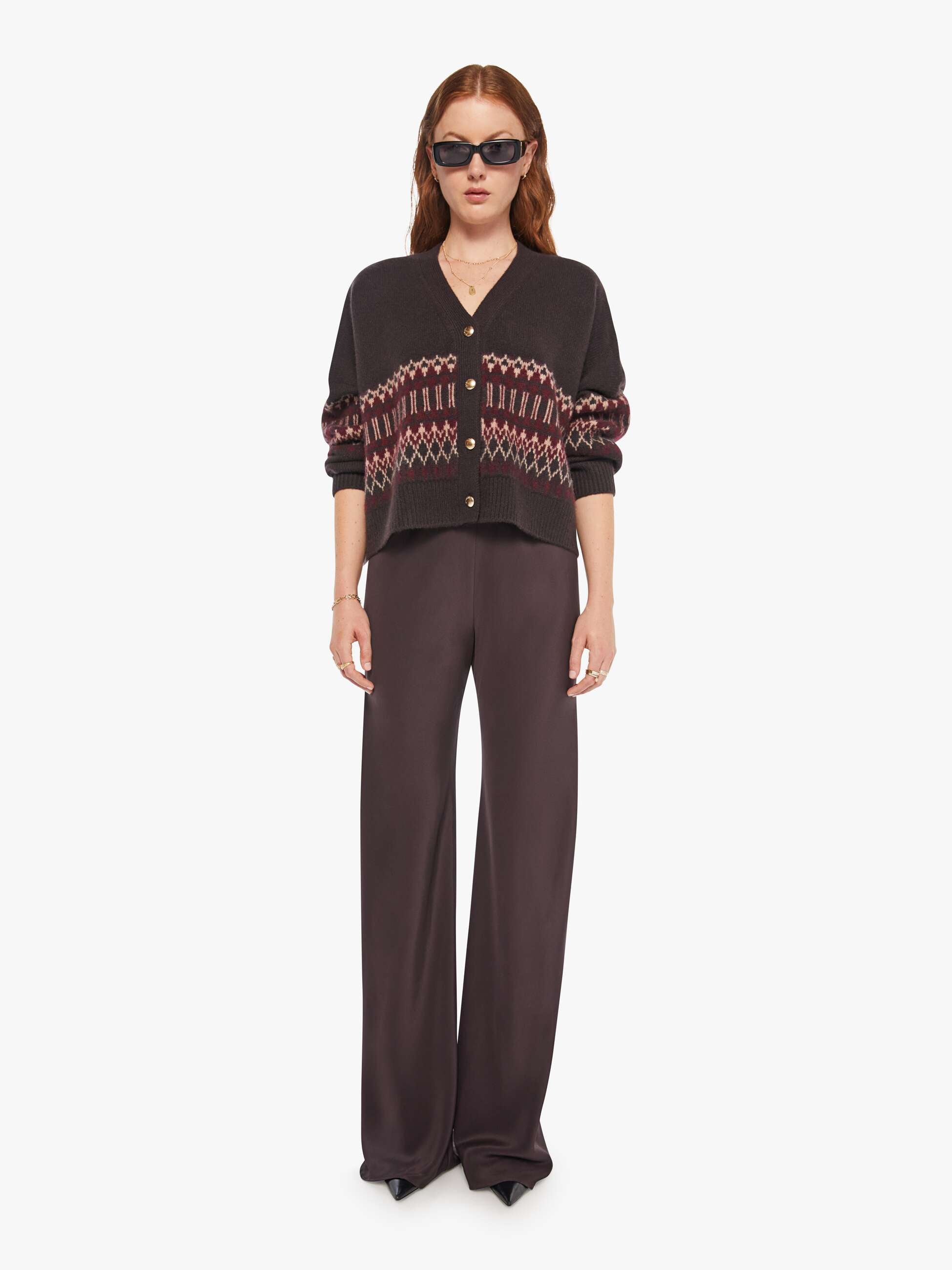 Brands SABLYN Elliot B Cardigan | Mother Denim OAK TREE MULTI