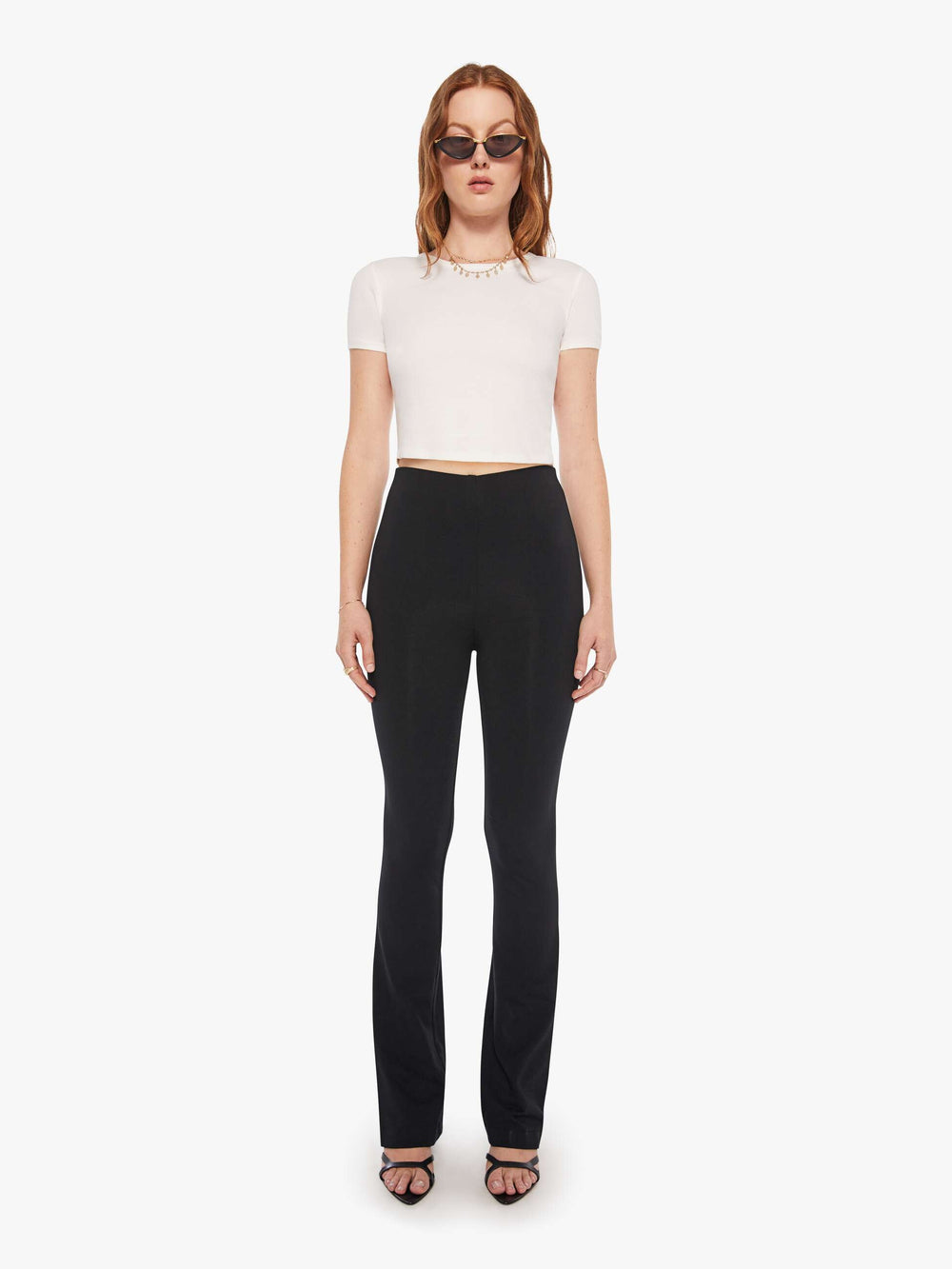 Brands SPRWMN MICRO FLARE BLACK | Mother Denim Black
