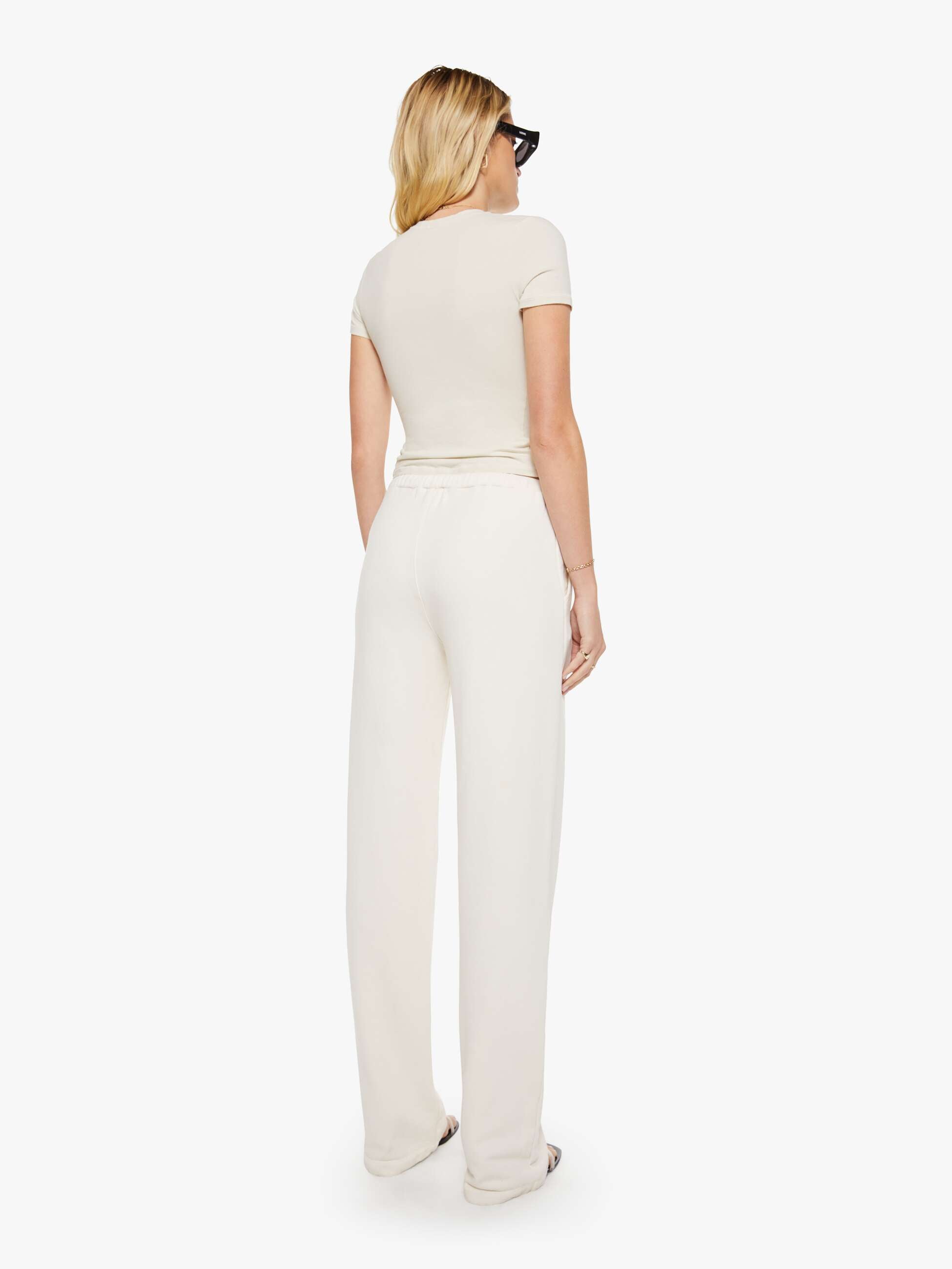 Brands SPRWMN Straight Leg Sweatpants | Mother Denim White (Open)
