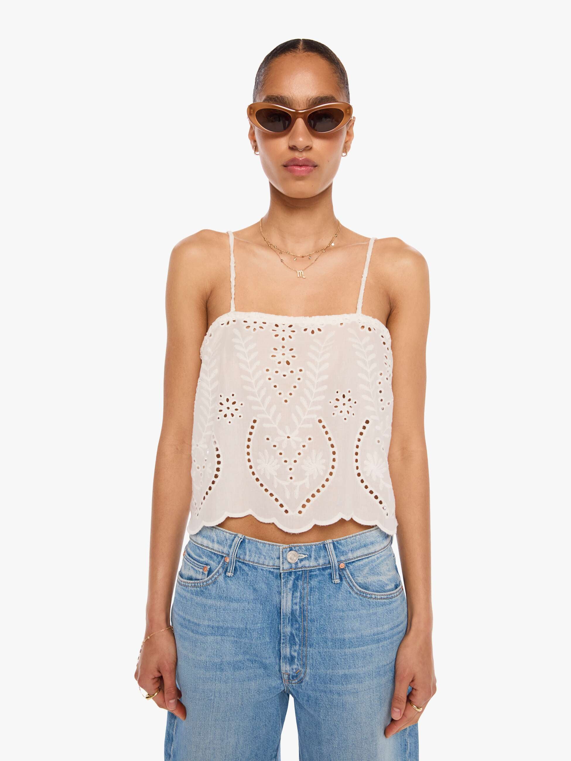Brands Natalie Martin Fern Cami | Mother Denim ATHENA EMBROIDERY SALT