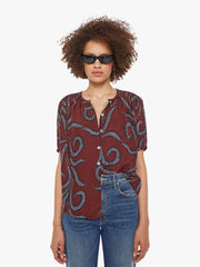 Brands Natalie Martin Violet Top | Mother Denim FEATHER BORDEAUX