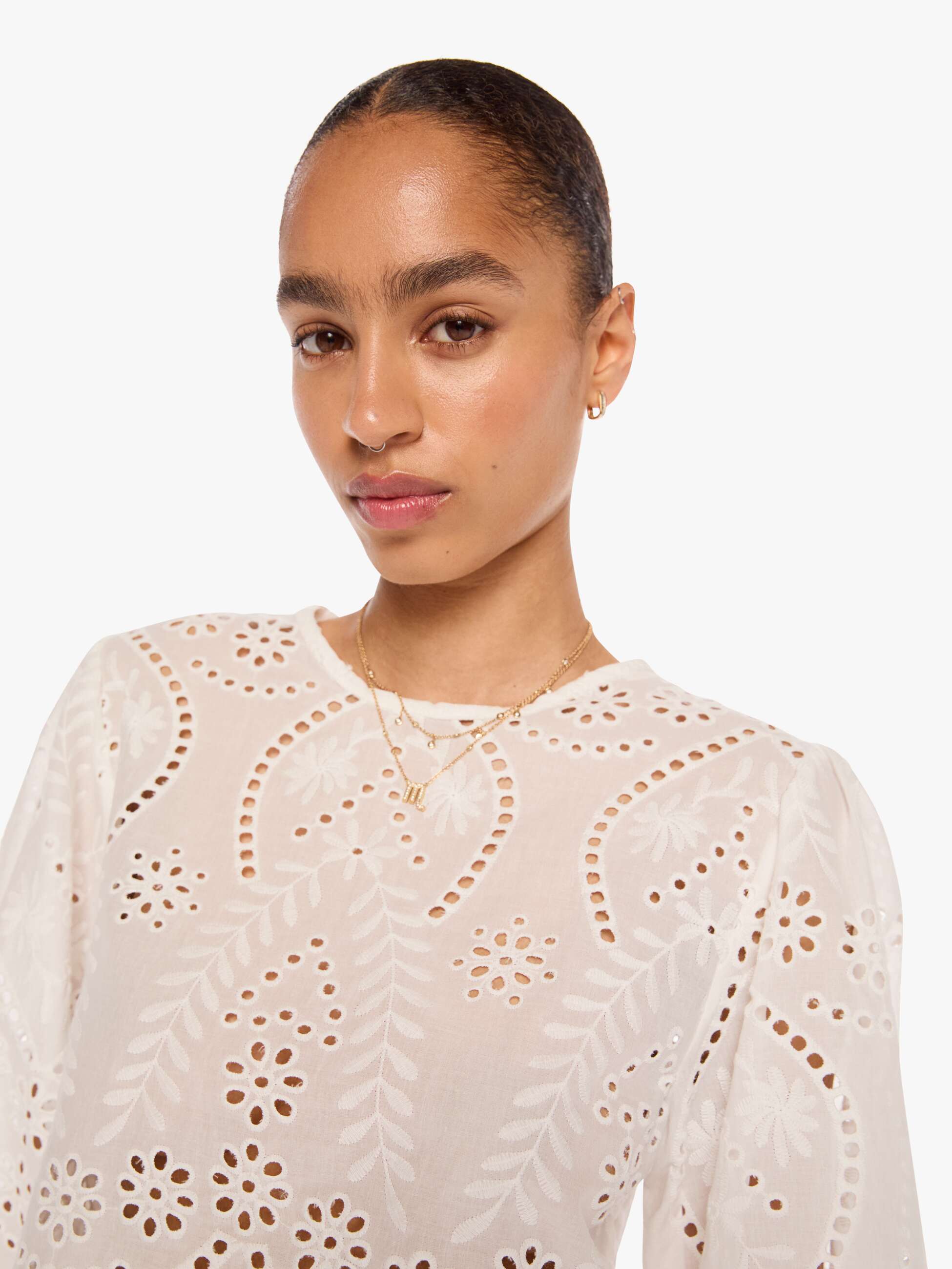 Brands Natalie Martin Lisa Top | Mother Denim ATHENA EMBROIDERY SALT