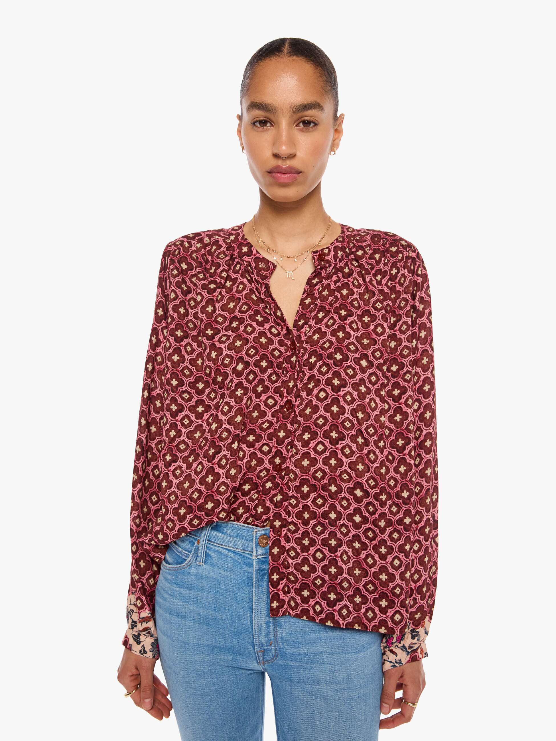 Brands Natalie Martin Tolan Shirt | Mother Denim MOSAIC SPICE