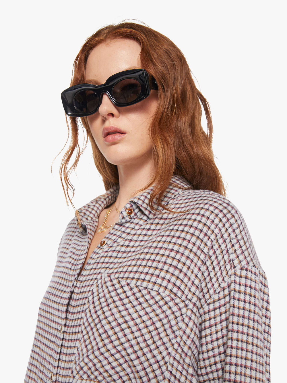 Brands XiRENA Jordy Shirt | Mother Denim BABY BLUE CHECK