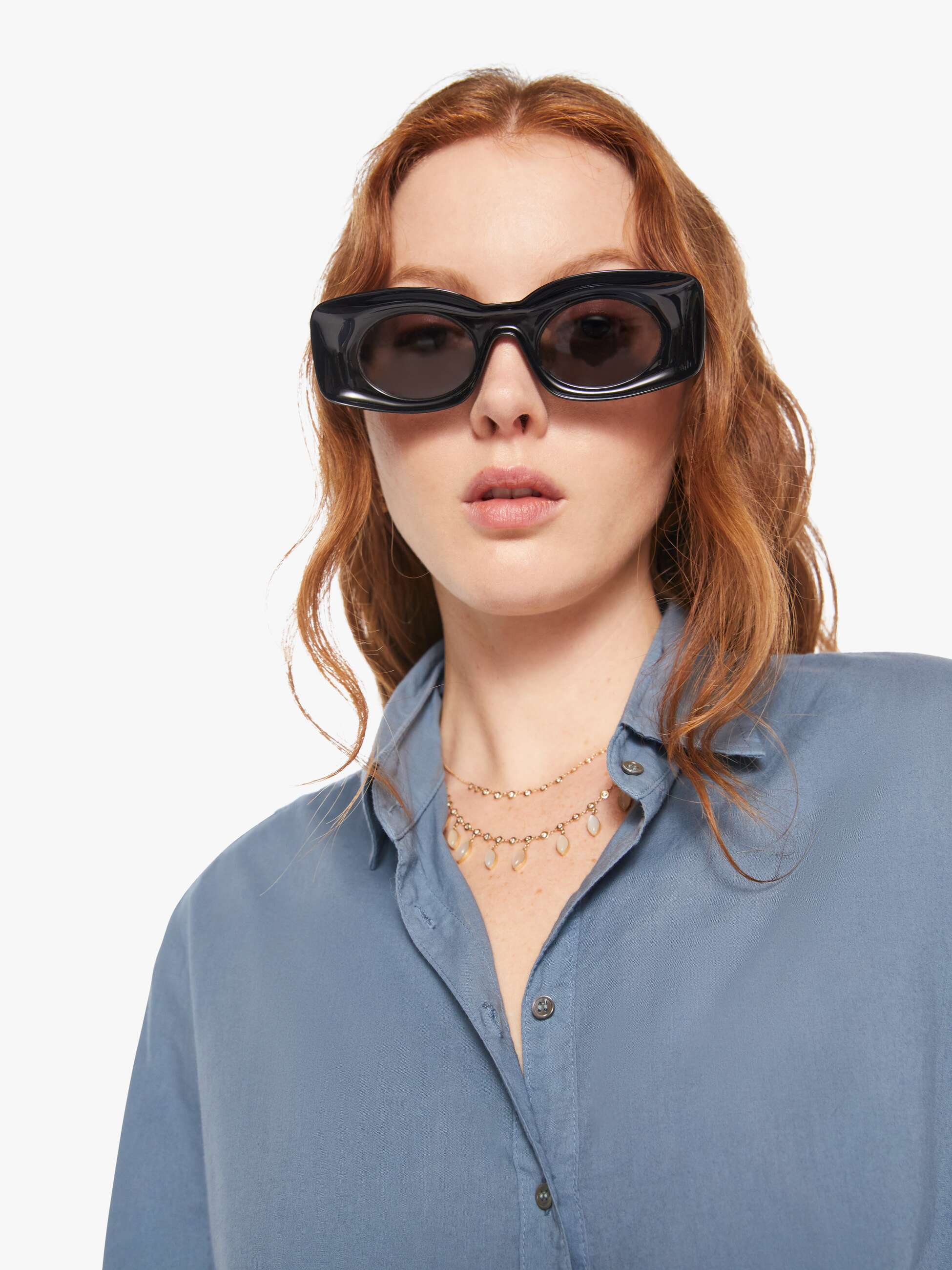 Brands XiRENA Beau Shirt | Mother Denim Blue (Medium)