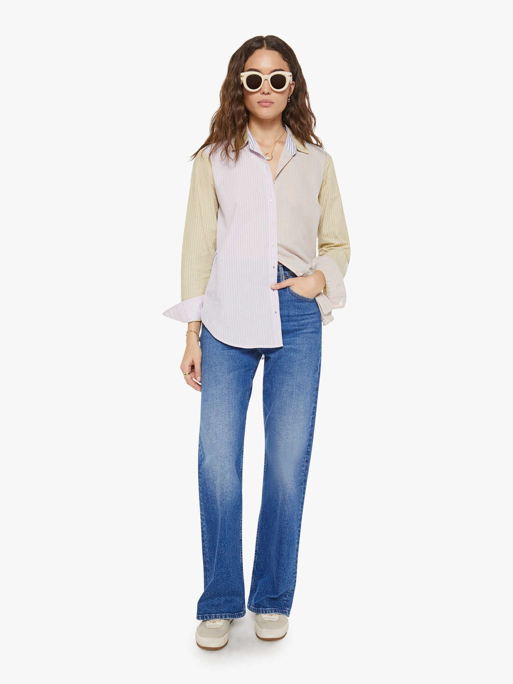 Brands XiRENA Beau Shirt | Mother Denim MIXED STRIPE