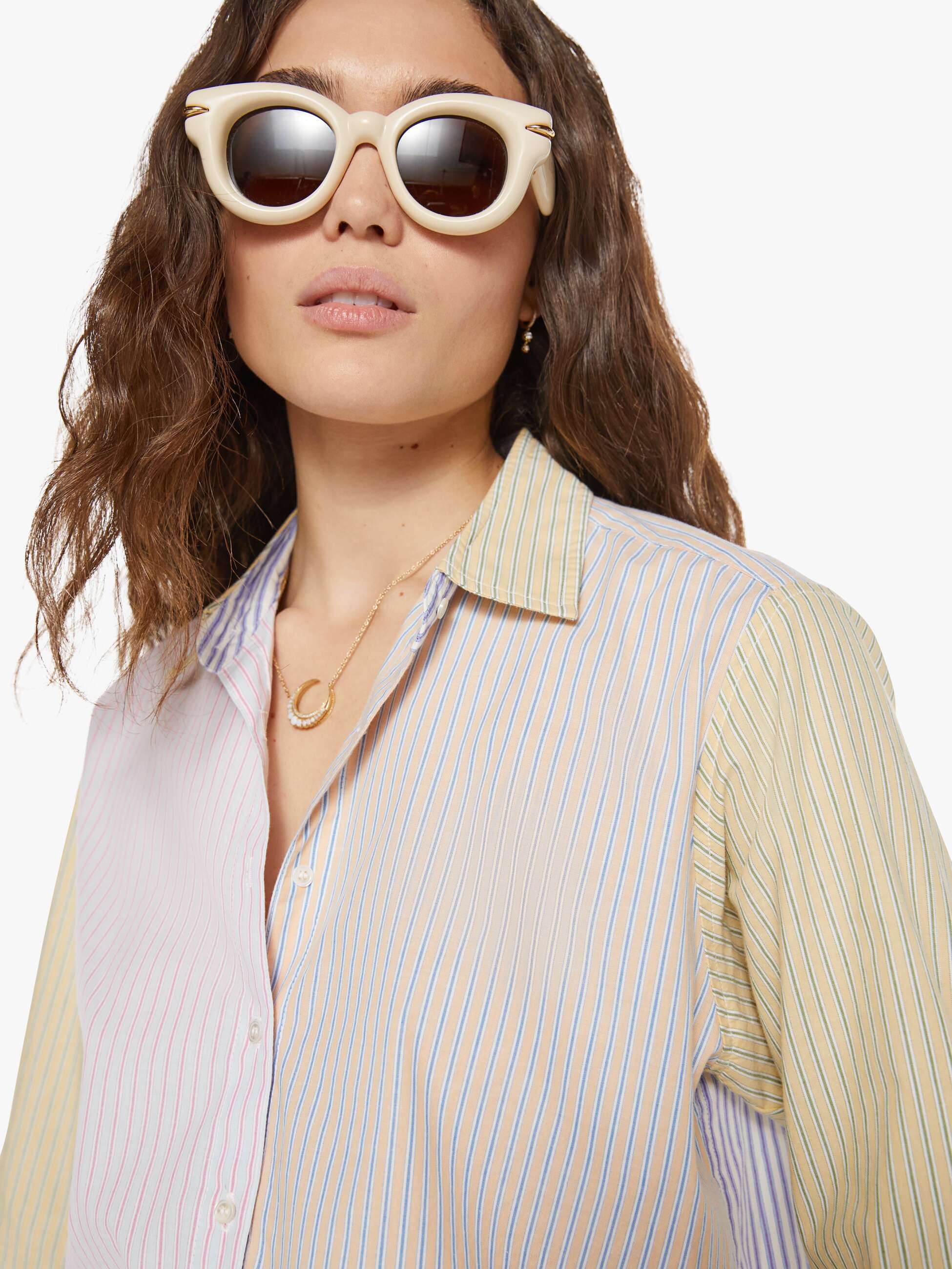 Brands XiRENA Beau Shirt | Mother Denim MIXED STRIPE