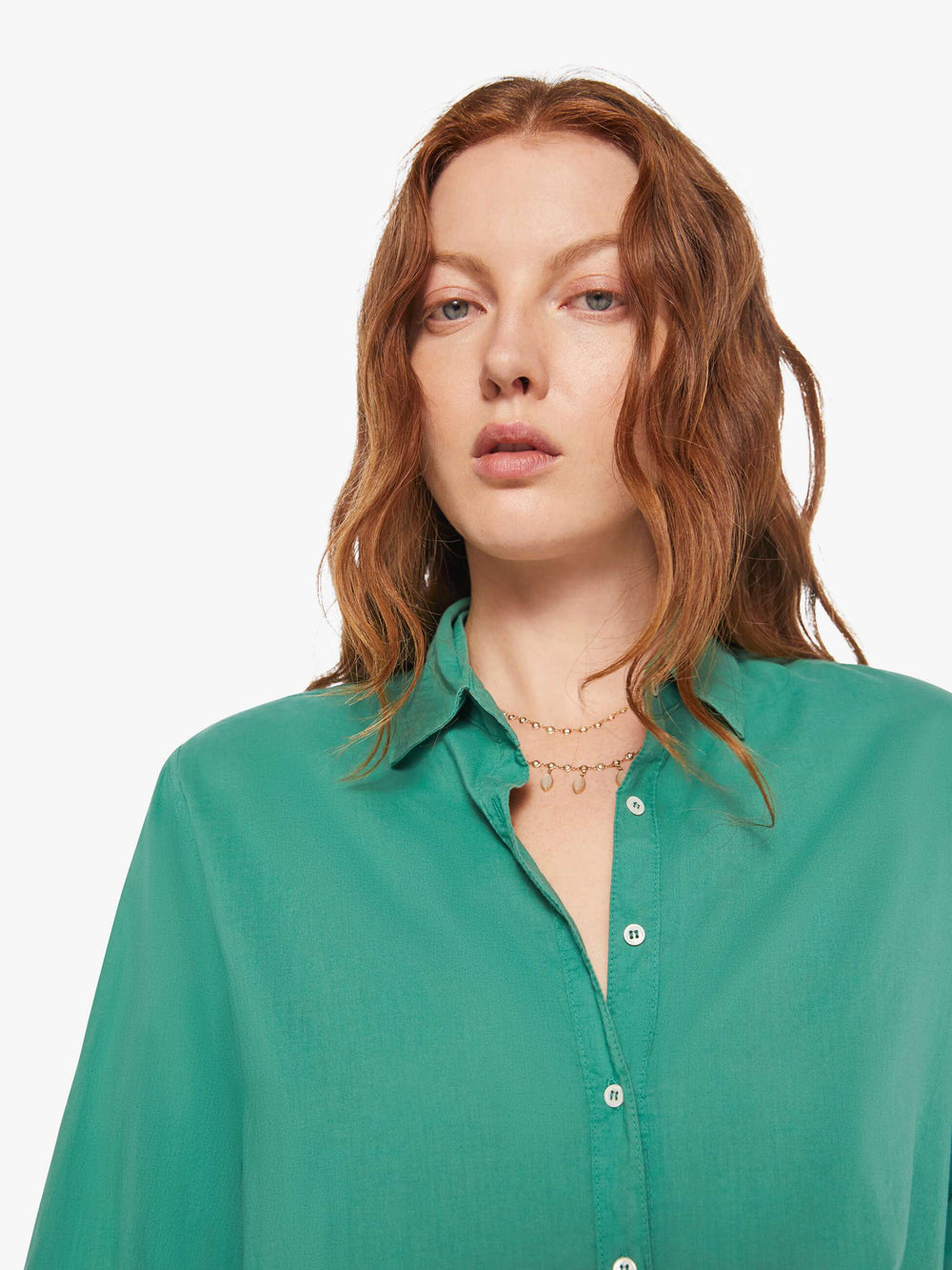 Brands XiRENA Beau Shirt | Mother Denim Green (Open)