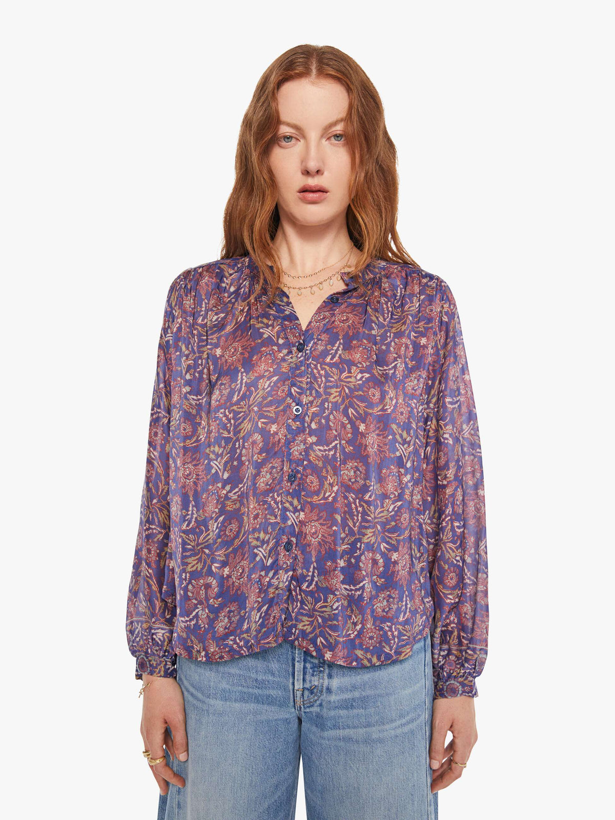 Brands Natalie Martin Tolan Shirt | Mother Denim ARTICHOKE MARINER