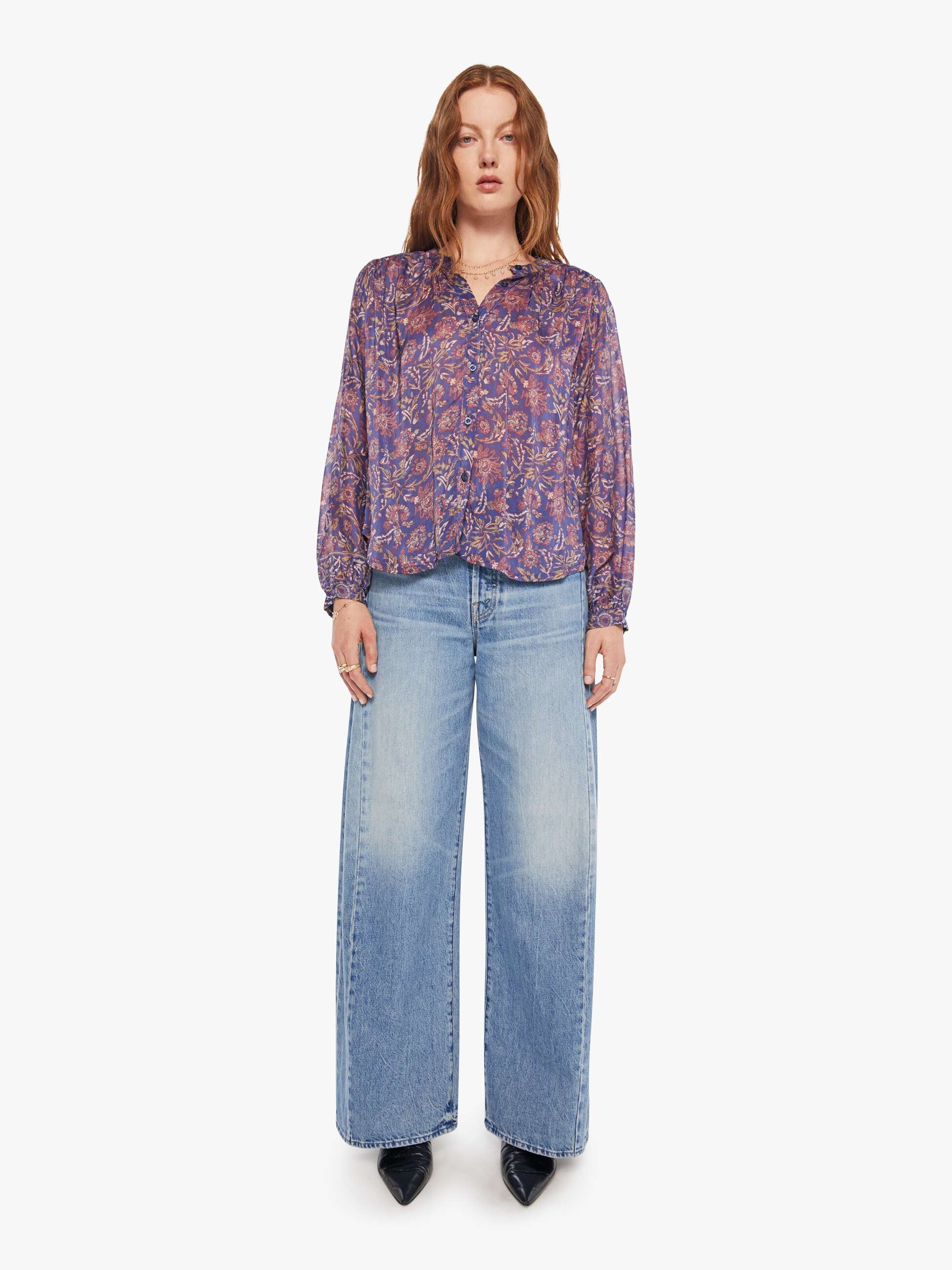 Brands Natalie Martin Tolan Shirt | Mother Denim ARTICHOKE MARINER