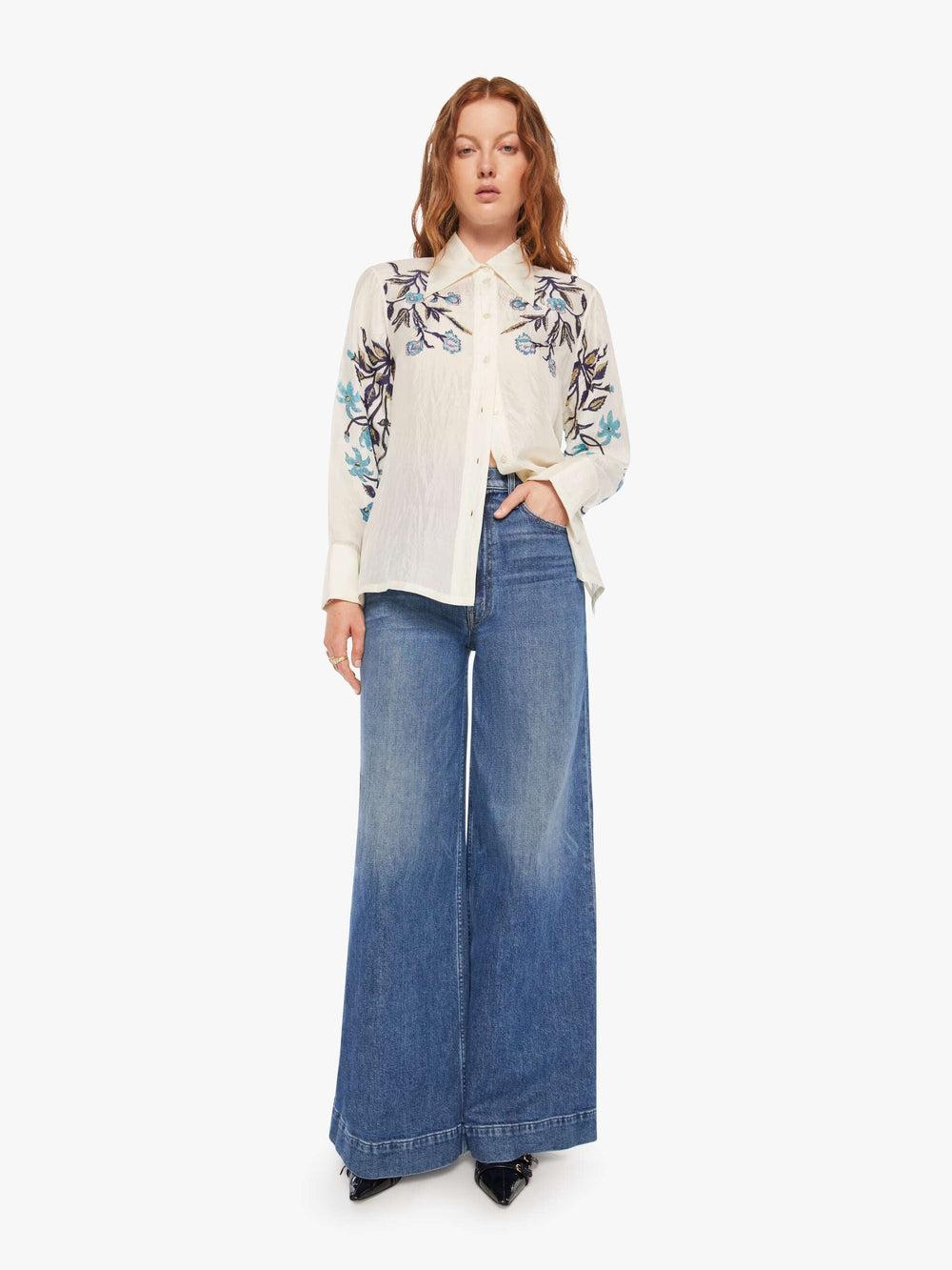 Brands Alix Of Bohemia Dana Shirt | Mother Denim MISTED LILY