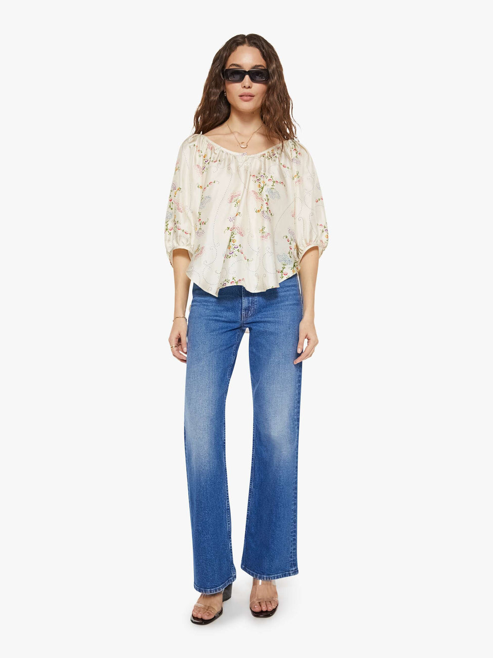 Brands La Prestic Ouiston Moisson Top | Mother Denim BRODERIE ECRU